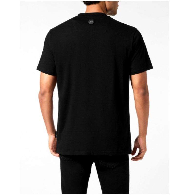 Philipp Plein Philipp Plein Black Skull America Round Neck T-Shirt Size L Size US L / EU 52-54 / 3 - 11 Thumbnail