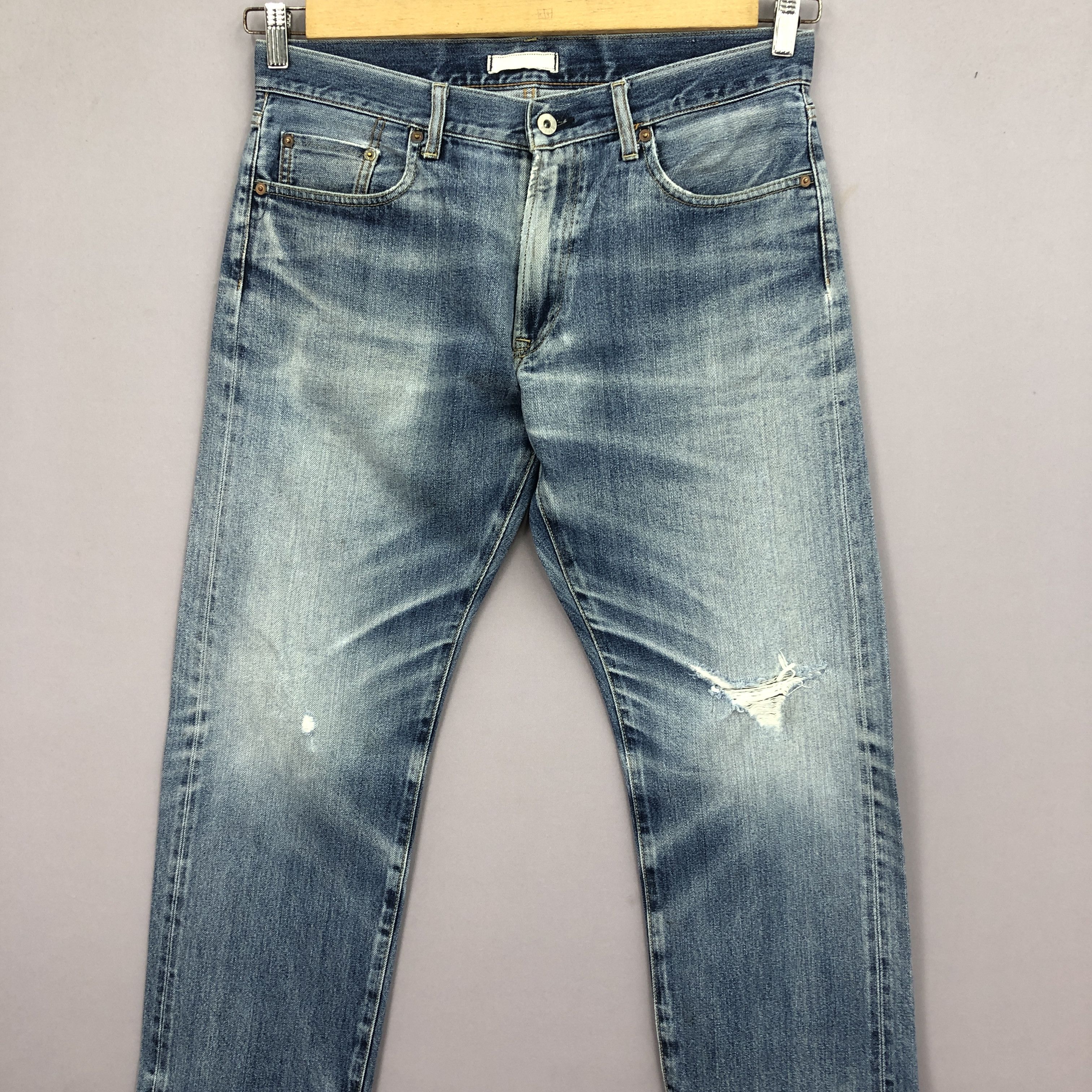 Japanese Brand Vintage Levis 501 Mud Wash Jeans Levi's Distressed Denim Size US 34 / EU 50 - 3 Thumbnail