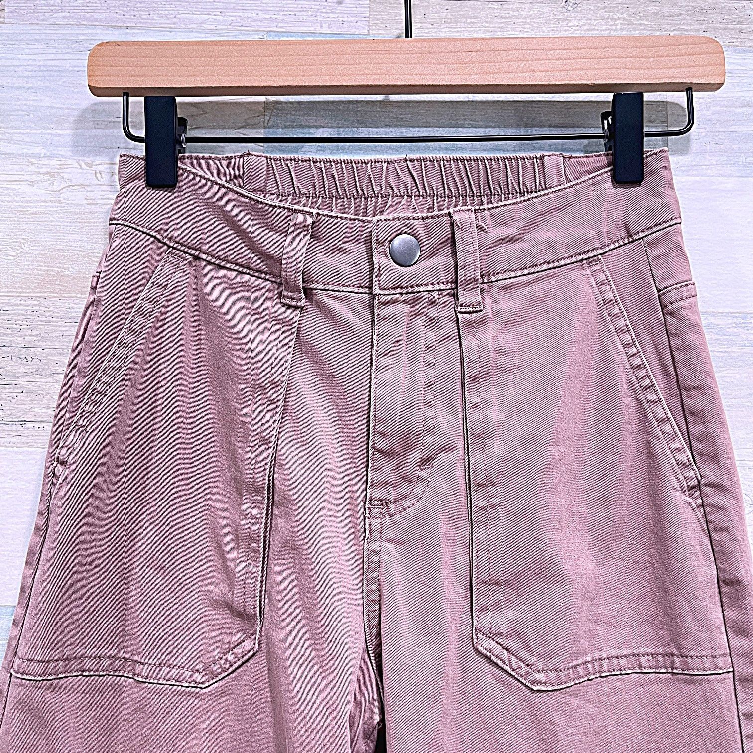 Target Basics WILD FABLE High Rise Straight Cargo Pants Brown Womens XXS Size 24" / US 00 / IT 34 - 2 Thumbnail