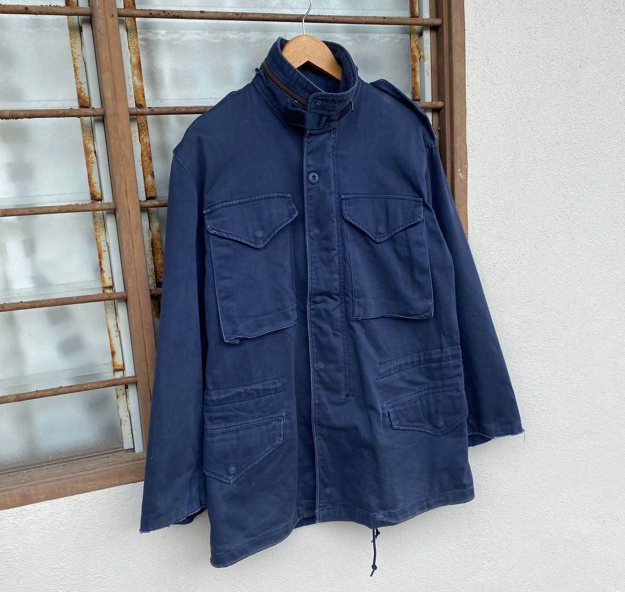 Alpha Industries Vintage 80s Alpha Industries Navy M-65 Field Jacket Scovill Size US S / EU 44-46 / 1 - 3 Thumbnail