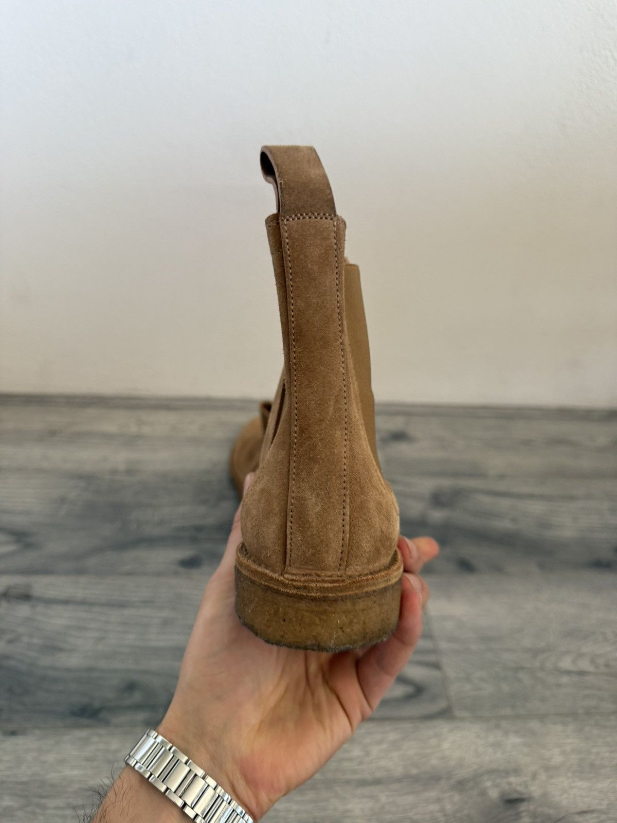 Bottega Veneta Tan Suede Chelsea Boots Size US 8 / EU 41 - 10 Thumbnail