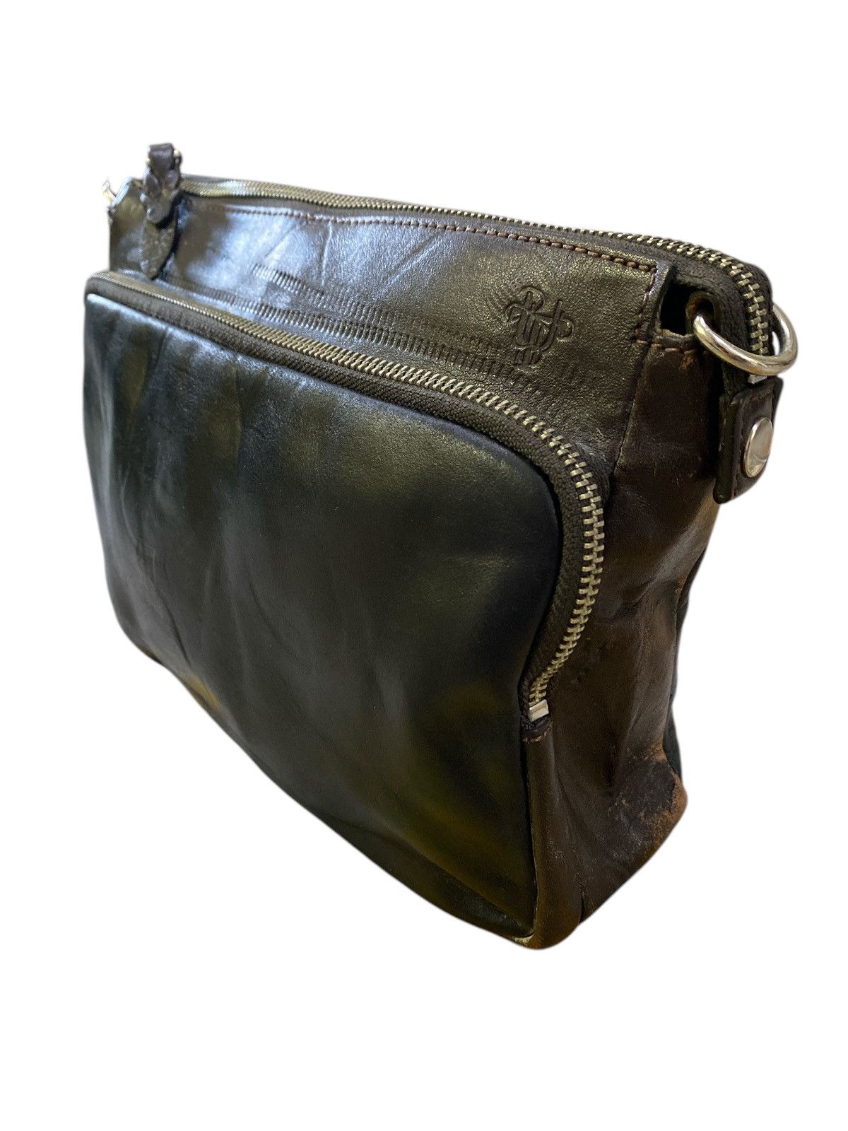 Japanese Brand × Leather × Vintage Vintage Ace Co. Ltd Leather Cluth Bag Size ONE SIZE - 2 Thumbnail