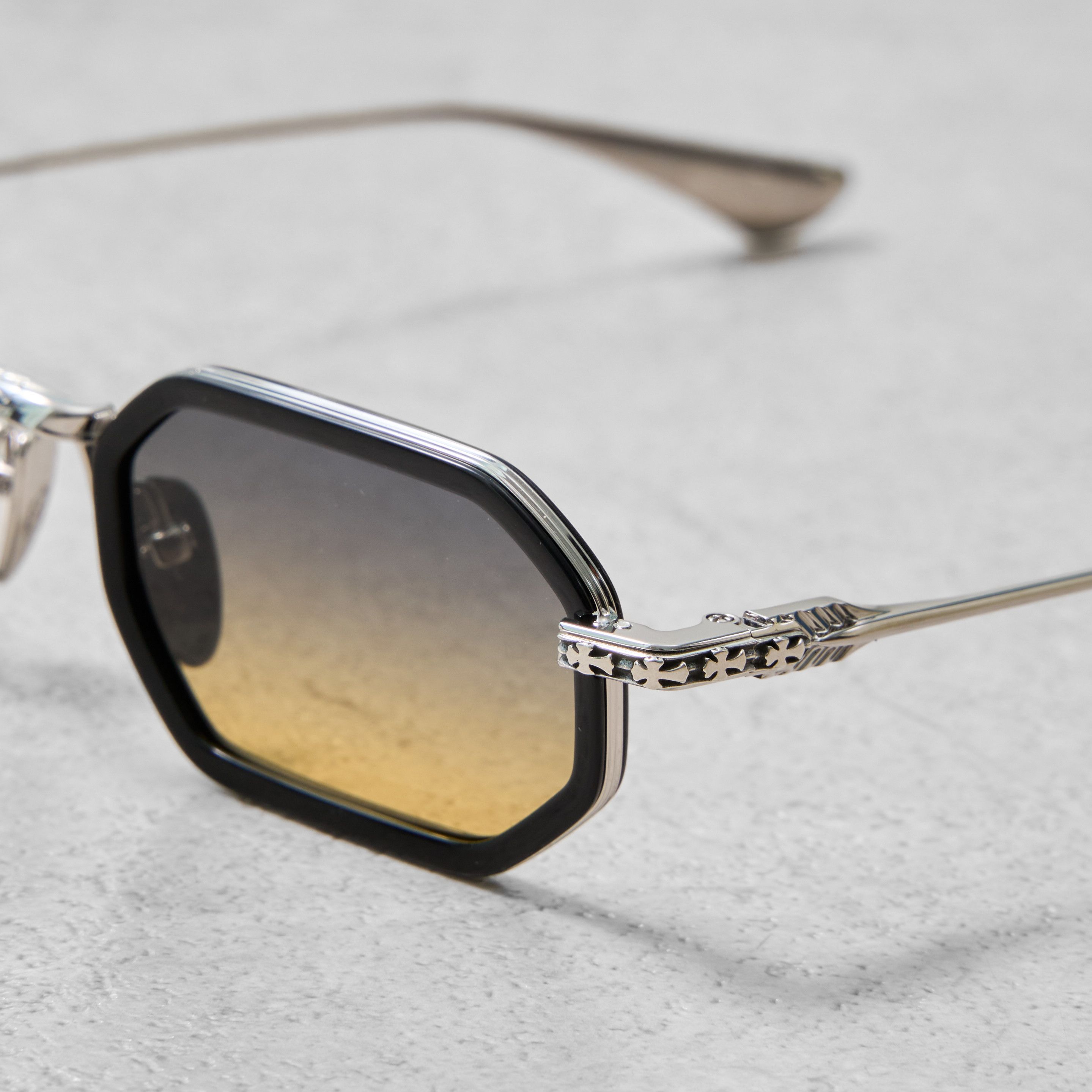 Chrome Hearts CHROME HEARTS STYLIDA BLACK/SHINY SILVER-SUN Size ONE SIZE - 4 Thumbnail