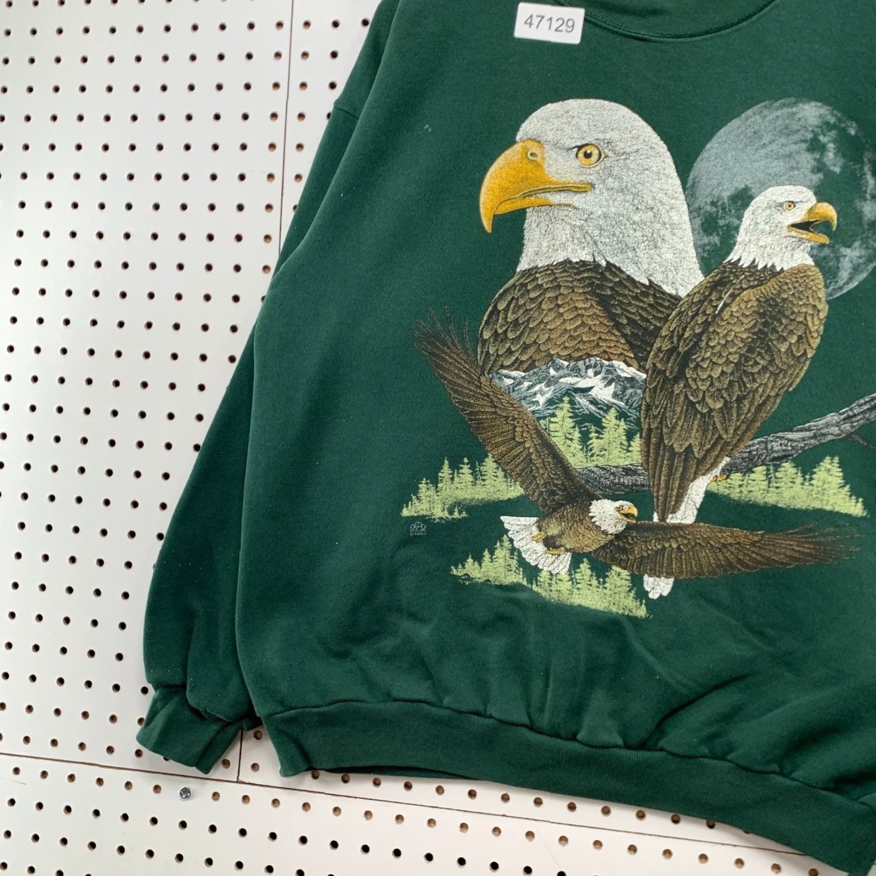 Vintage VINTAGE Cotton Grove Sweatshirt Mens L Green Eagle Nature USA Outdoor Cotton Grove Sweatshirt Animals Bird Nature USA L Mens Green Vintage Size US L / EU 52-54 / 3 - 5 Thumbnail