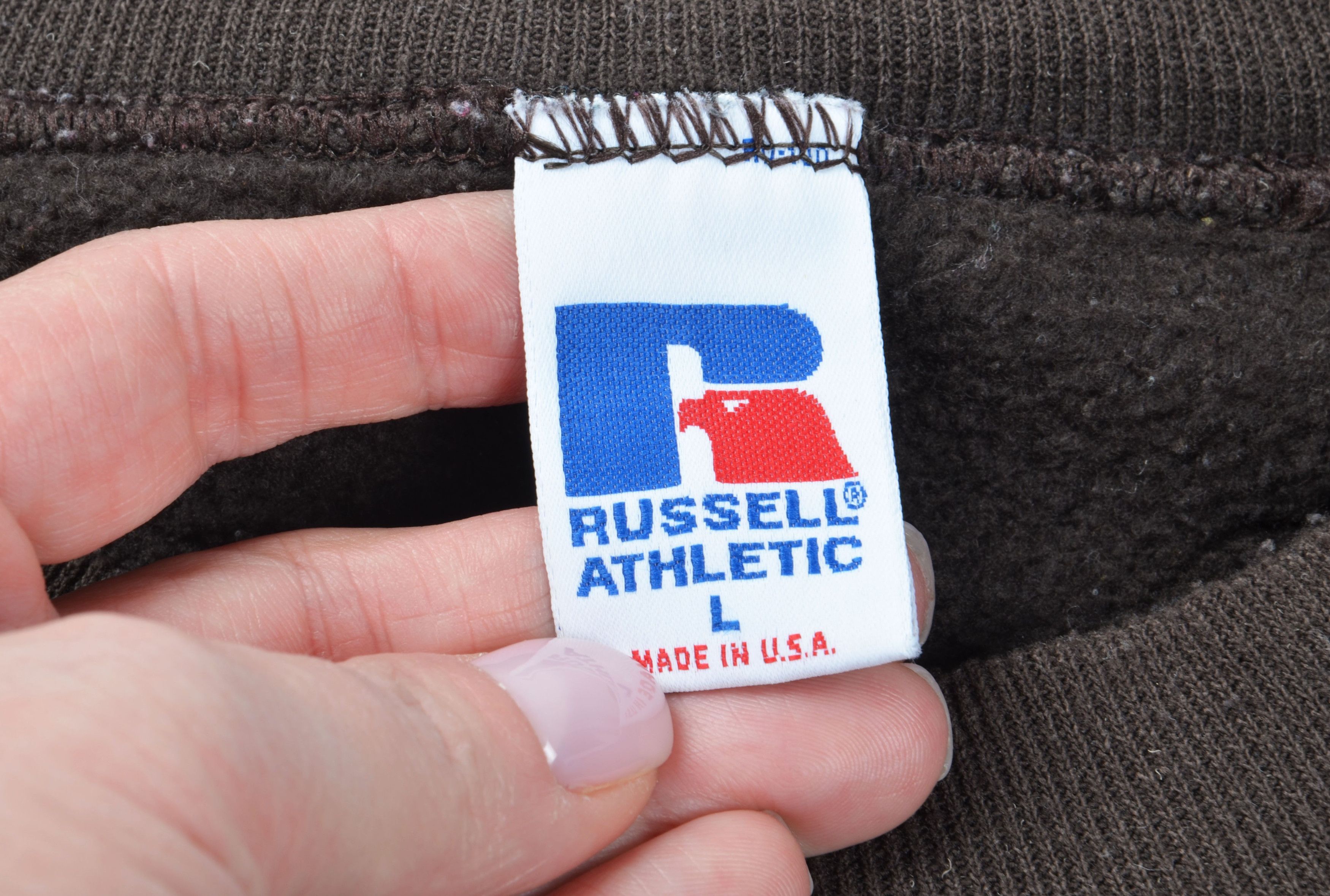Russell Athletic Vintage Russell Athletic Y2K Brown Crew Neck Sweatshirt Size US L / EU 52-54 / 3 - 6 Thumbnail