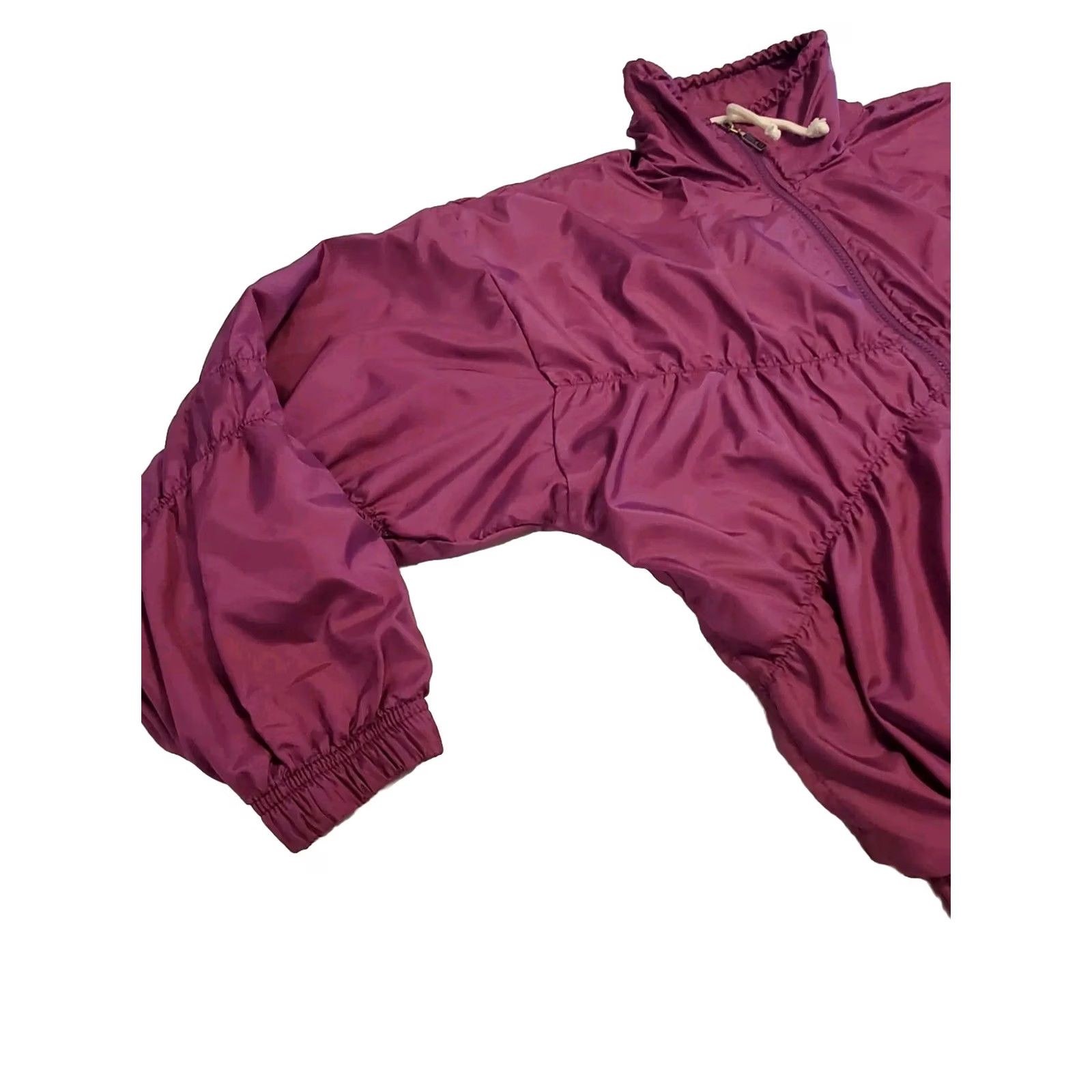 Sergio Tacchini VINTAGE Sergio Tacchini Track Jacket Womens Batwing 70s Purple Purple/Pink Full Zip Pockets Size 8 70s Theme Womens Size M / US 6-8 / IT 42-44 - 3 Thumbnail