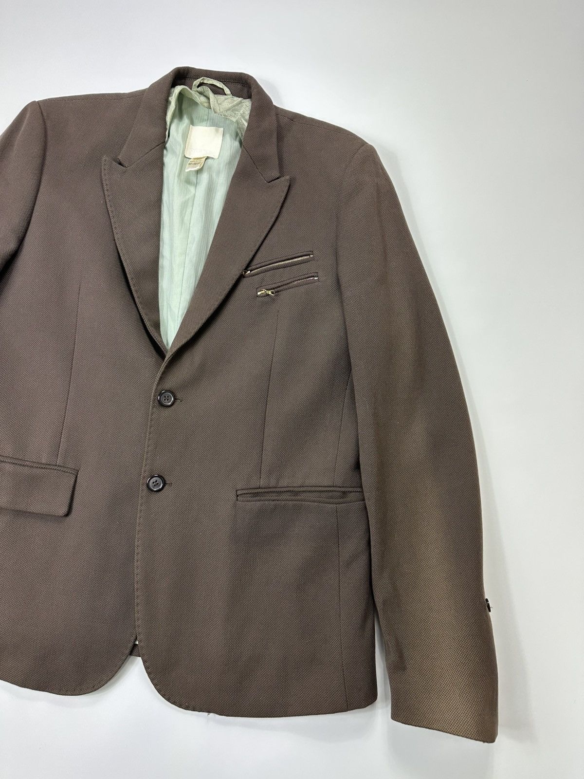 Diesel Diesel Virgin Wool Blazer Made In Italy Brown Size US L / EU 52-54 / 3 - 4 Thumbnail