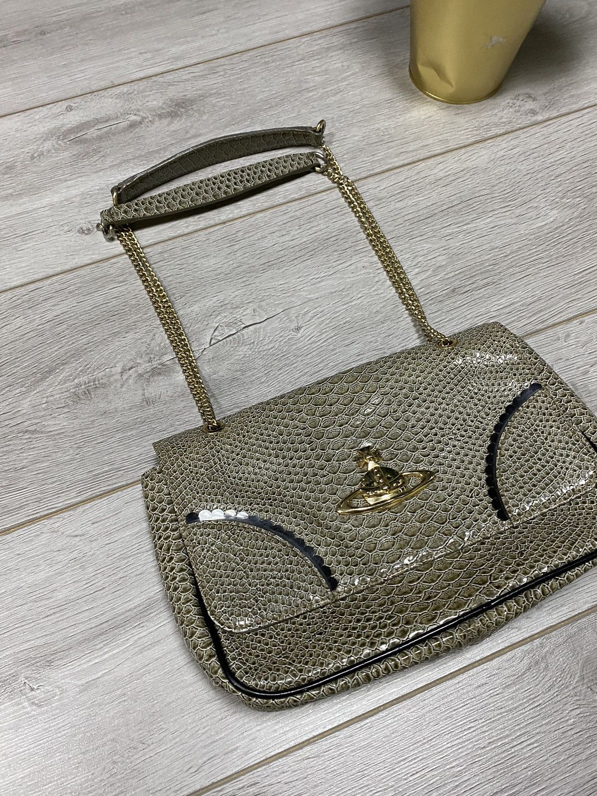 Vivienne Westwood Vivienne Westwood 🐍 RARE Frilly Snake chain bag big orb Size ONE SIZE - 5 Thumbnail