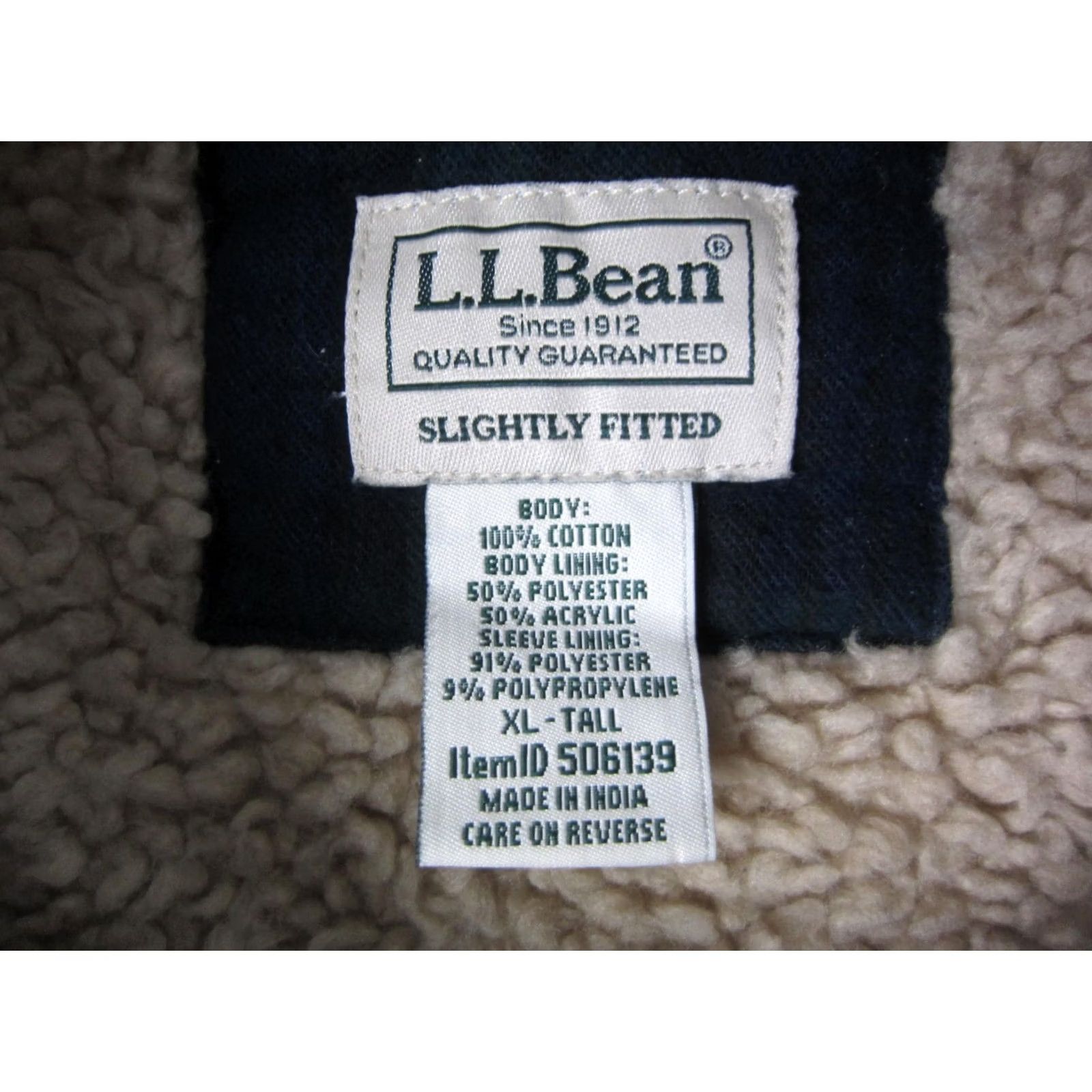 Vintage LL Bean Shirt Shacket XLT Green Plaid Flannel Sherpa Lined Button-Up Shirt Mens Big & Tall Casual Workwear 80s 90s Outdoor Size US XL / EU 56 / 4 - 5 Thumbnail