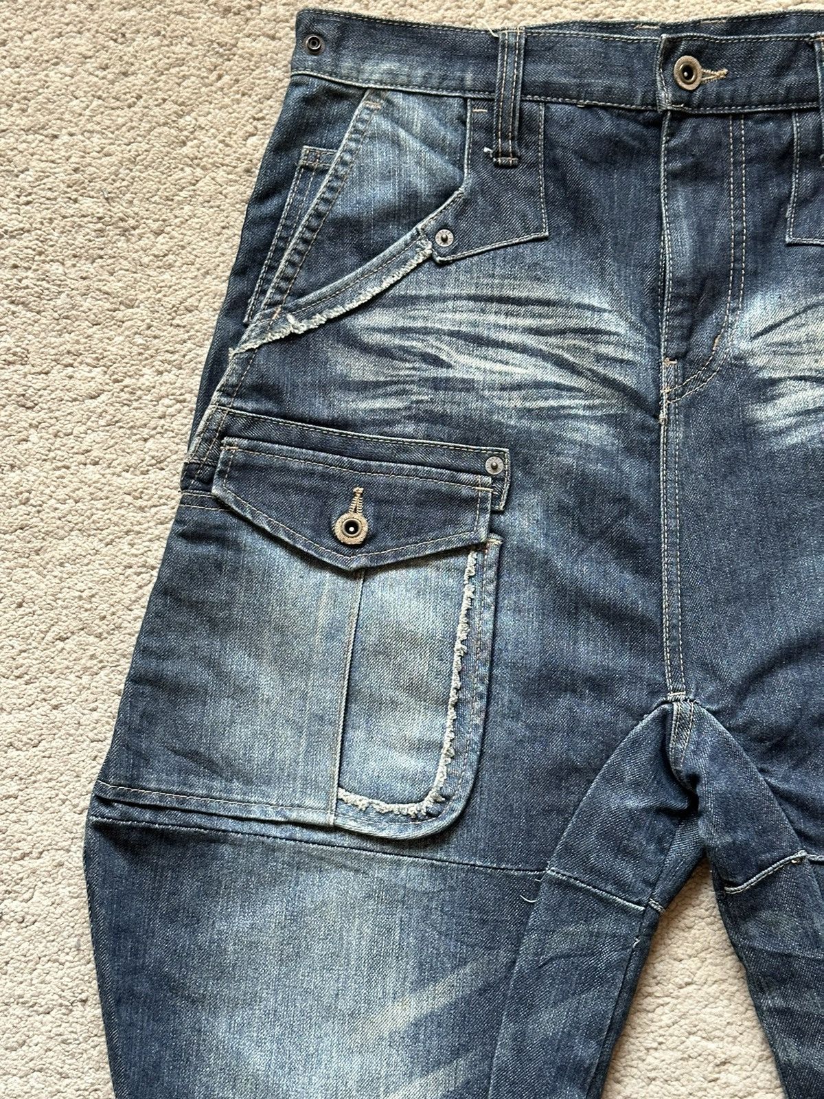 PPFM 2000s PPFM Destruct Product J Cut Jeans Transform Bag Size US 30 / EU 46 - 5 Thumbnail