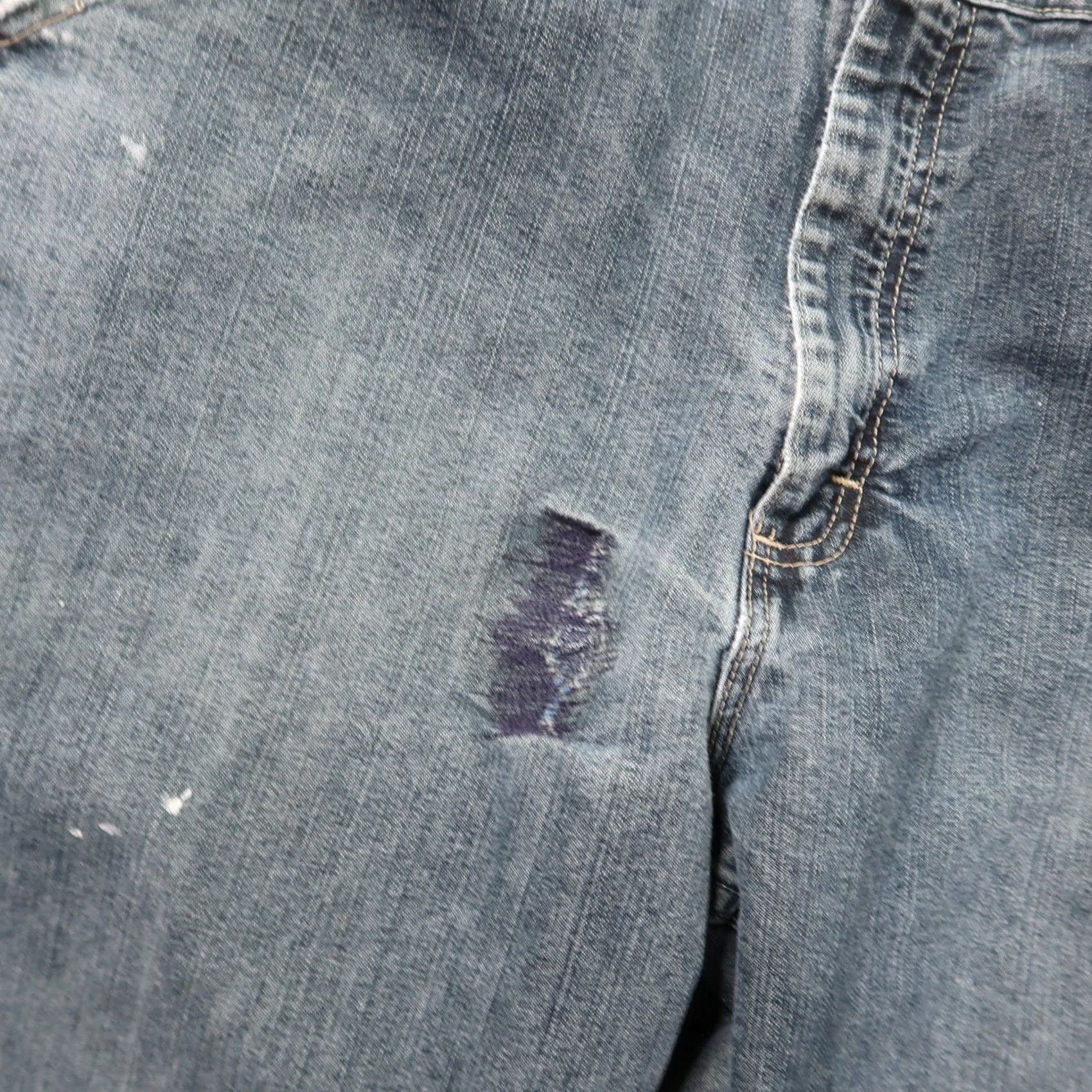 Lee Lee Carpenter Jeans Men 36x34 Distressed Denim Straight 5-Pocket Relaxed Blue Vintage? No Size US 36 / EU 52 - 3 Thumbnail