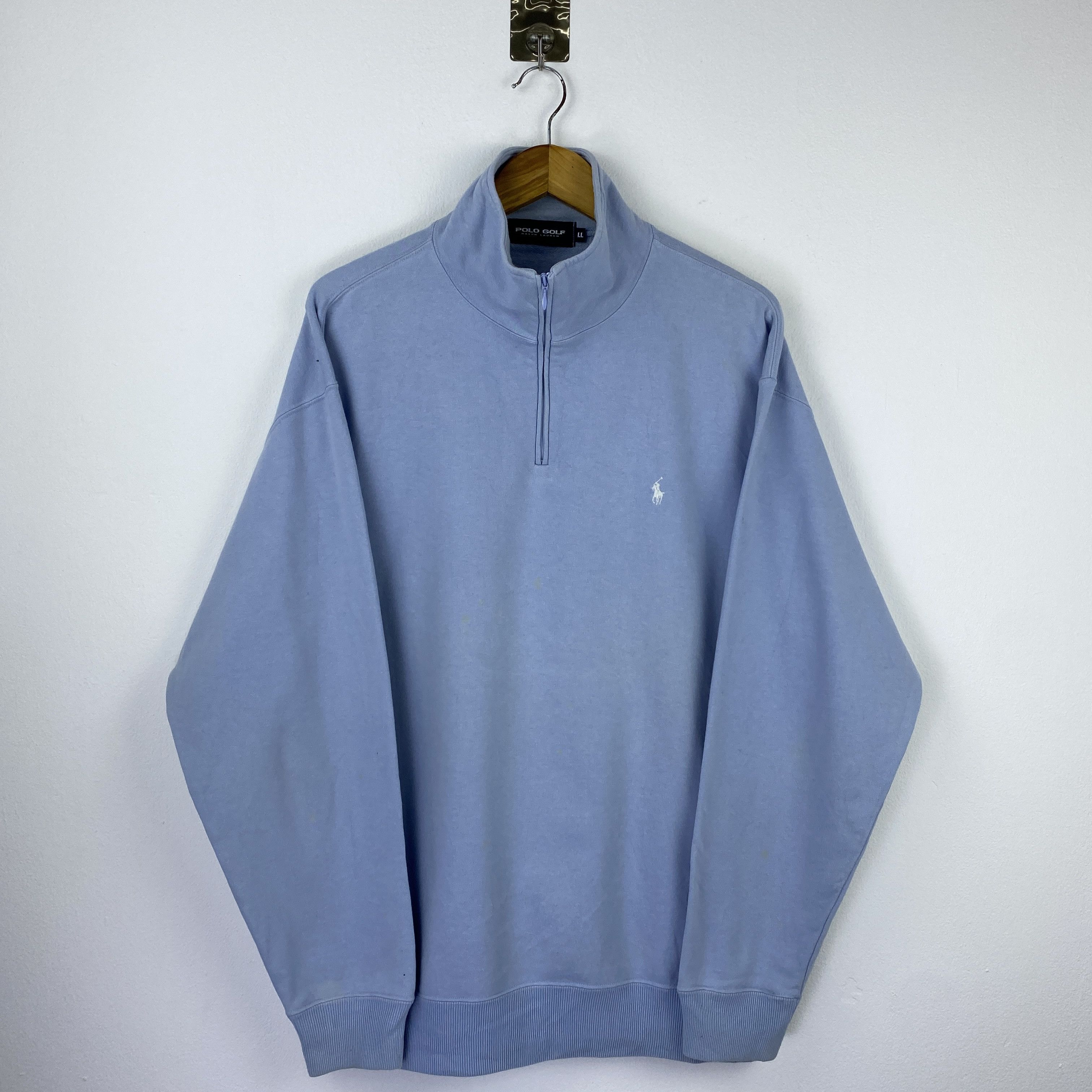 Polo Ralph Lauren Vintage 90s Polo Ralph Lauren Half Zipper Sweatshirt SH0533 Size US XL / EU 56 / 4 - 1 Thumbnail