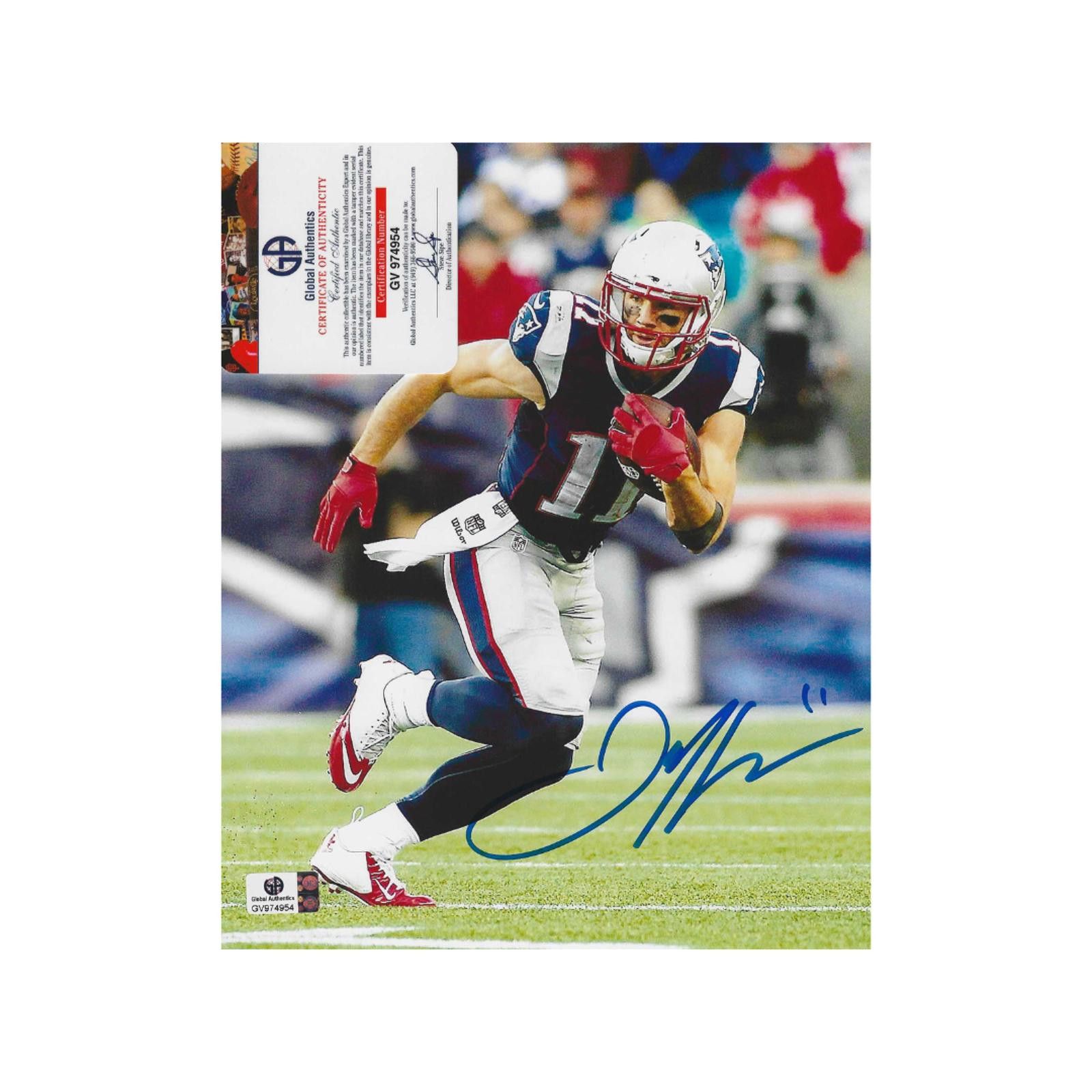 Other Julian Edelman Patriots Autographed 8x10 Photo coa Size ONE SIZE - 2 Thumbnail