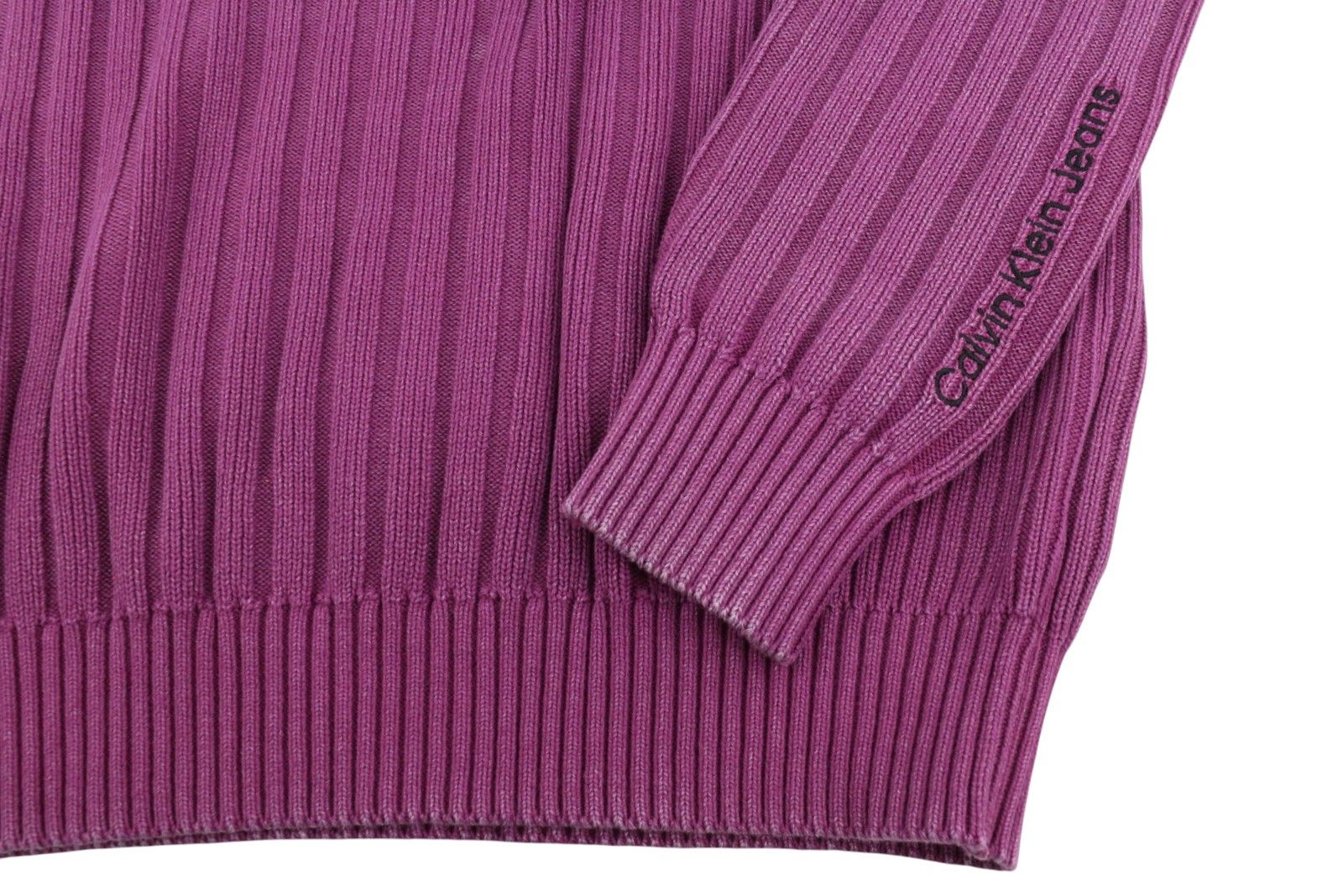 Calvin Klein S Purple Faded Mock Neck Stretch Pullover 87433 Size US S / EU 44-46 / 1 - 5 Thumbnail