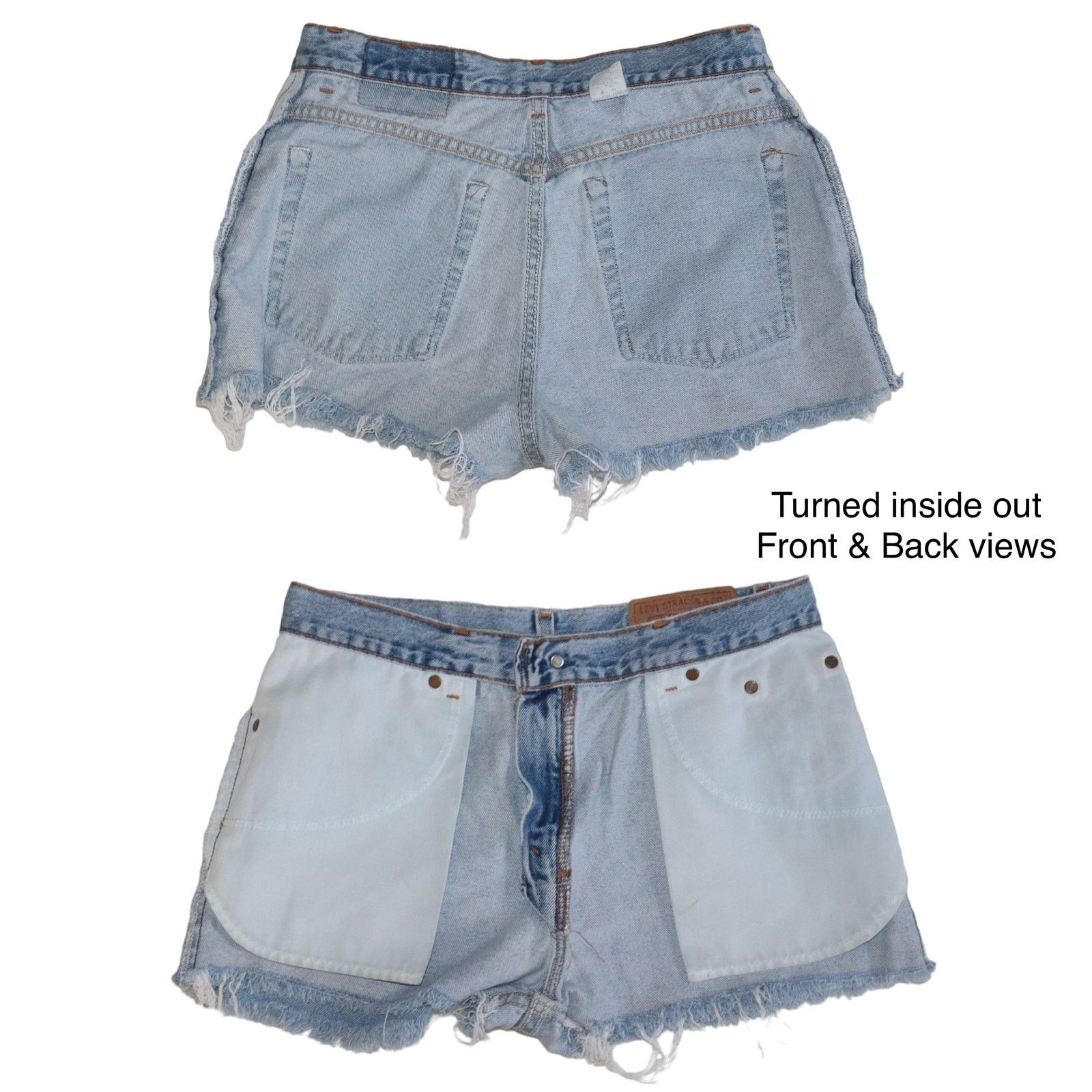 Levi's Vintage Levi’s 555 Cutoff Shorts Guy’s Fit Size 10 MIS Size 32" / US 10 / IT 46 - 7 Thumbnail