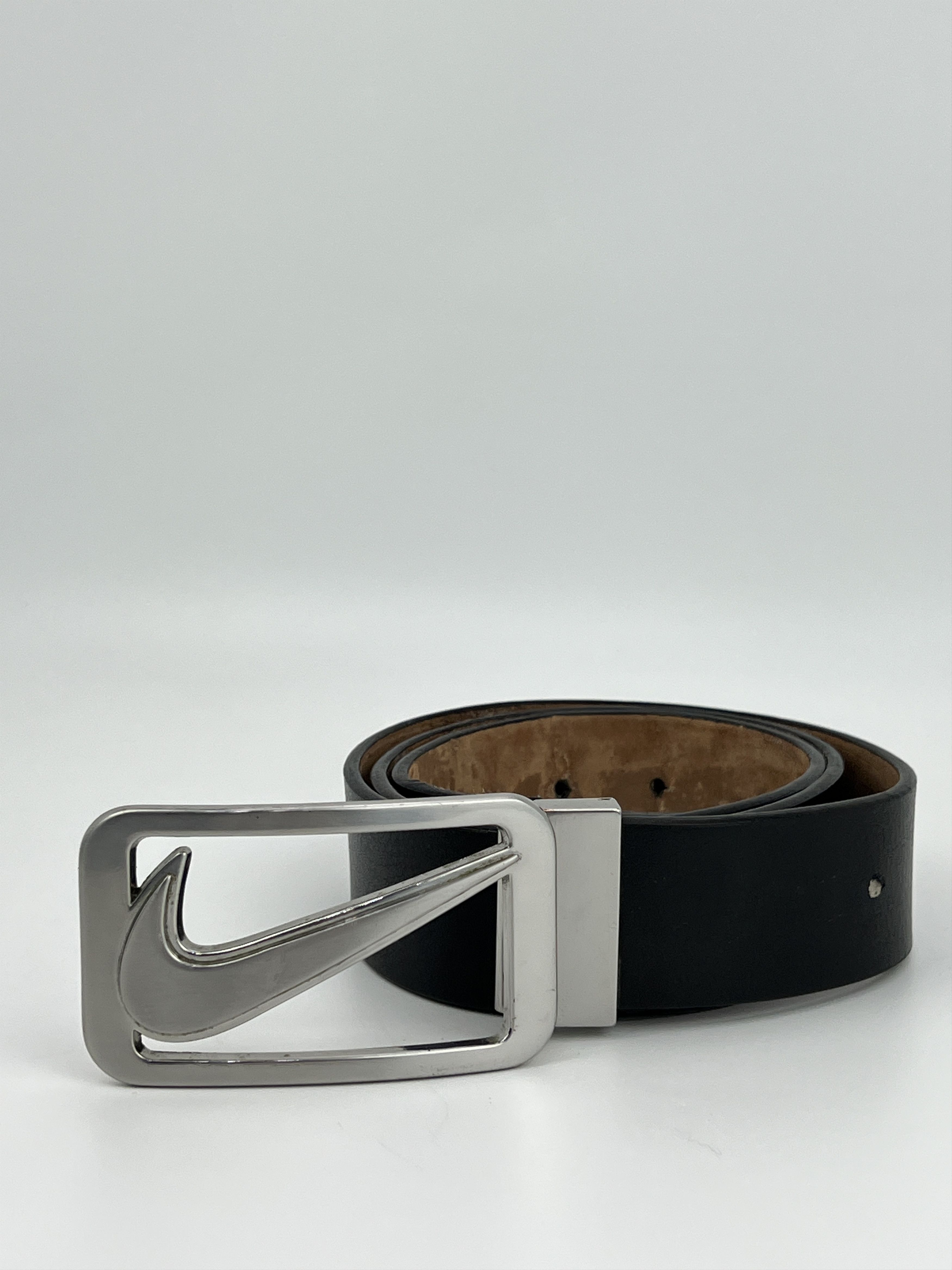 Nike Vintage Rare Nike Golf Big Metal Buckle Swoosh Logo Belt Size ONE SIZE - 1 Thumbnail