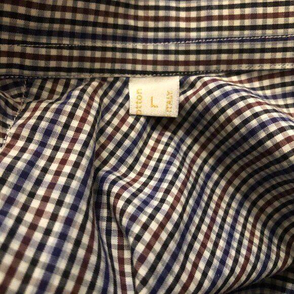 Brioni BRIONI men's 100%cotton casual shirt size: L made in Italy Size US L / EU 52-54 / 3 - 14 Thumbnail