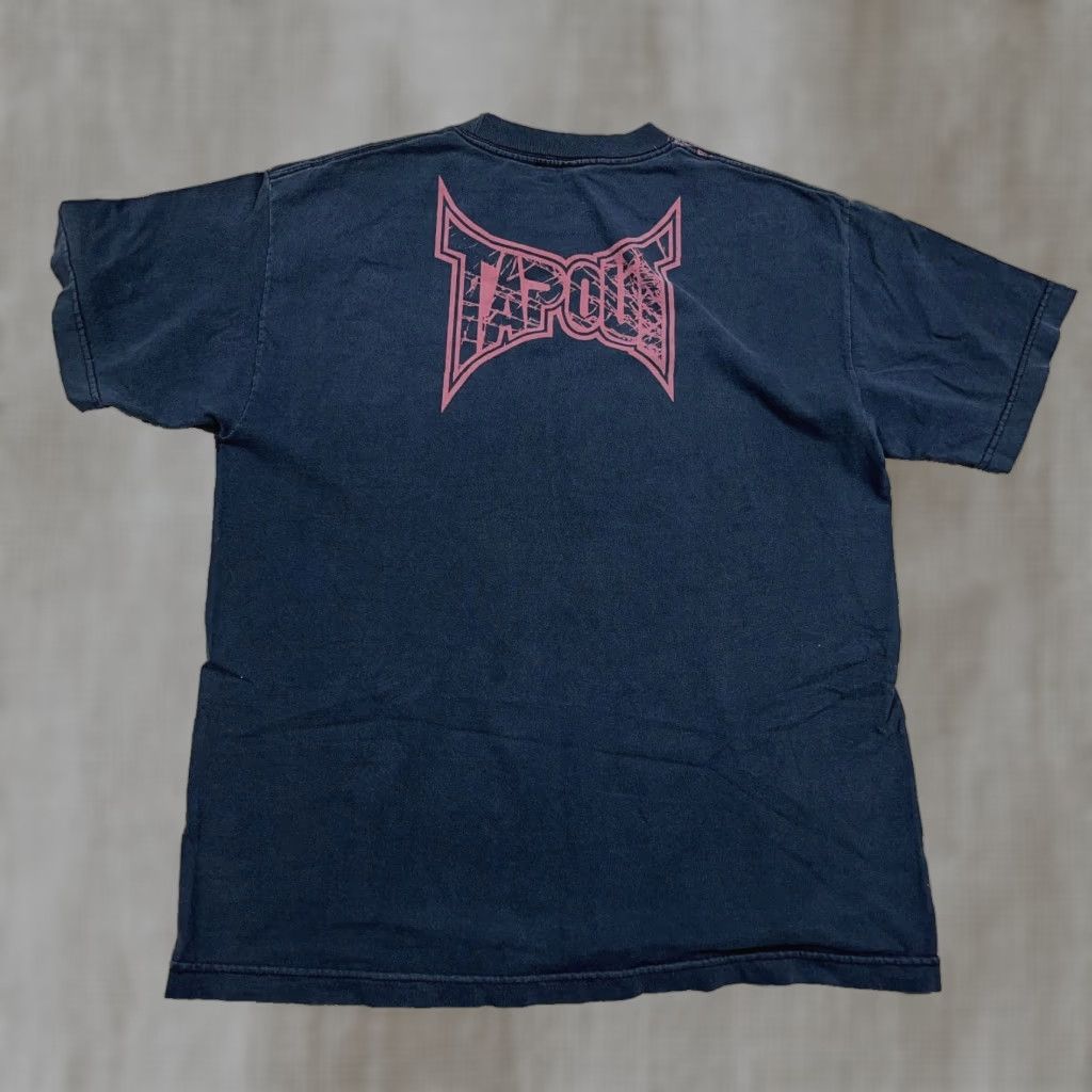 Tapout VINTAGE Tapout Shirt Men L Black AOP Graphic Print Skull USA 90s Punk Gothic Motorcycle All Over Shirt Mens Size US L / EU 52-54 / 3 - 1 Thumbnail