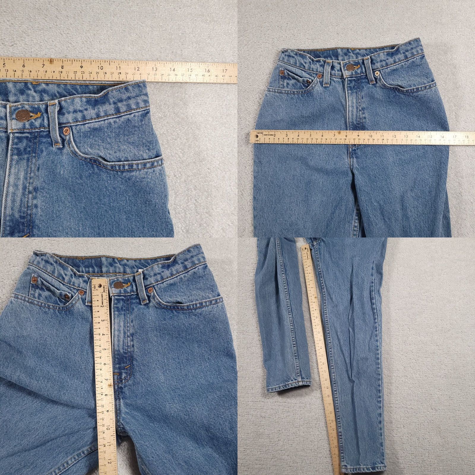 Levi's VINTAGE Levi's Jeans Womens 7 Slim Fit Tapered Leg High Rise Denim Blue 90s Mens? Women? (Please confirm) Size 28" / US 6 / IT 42 - 8 Thumbnail