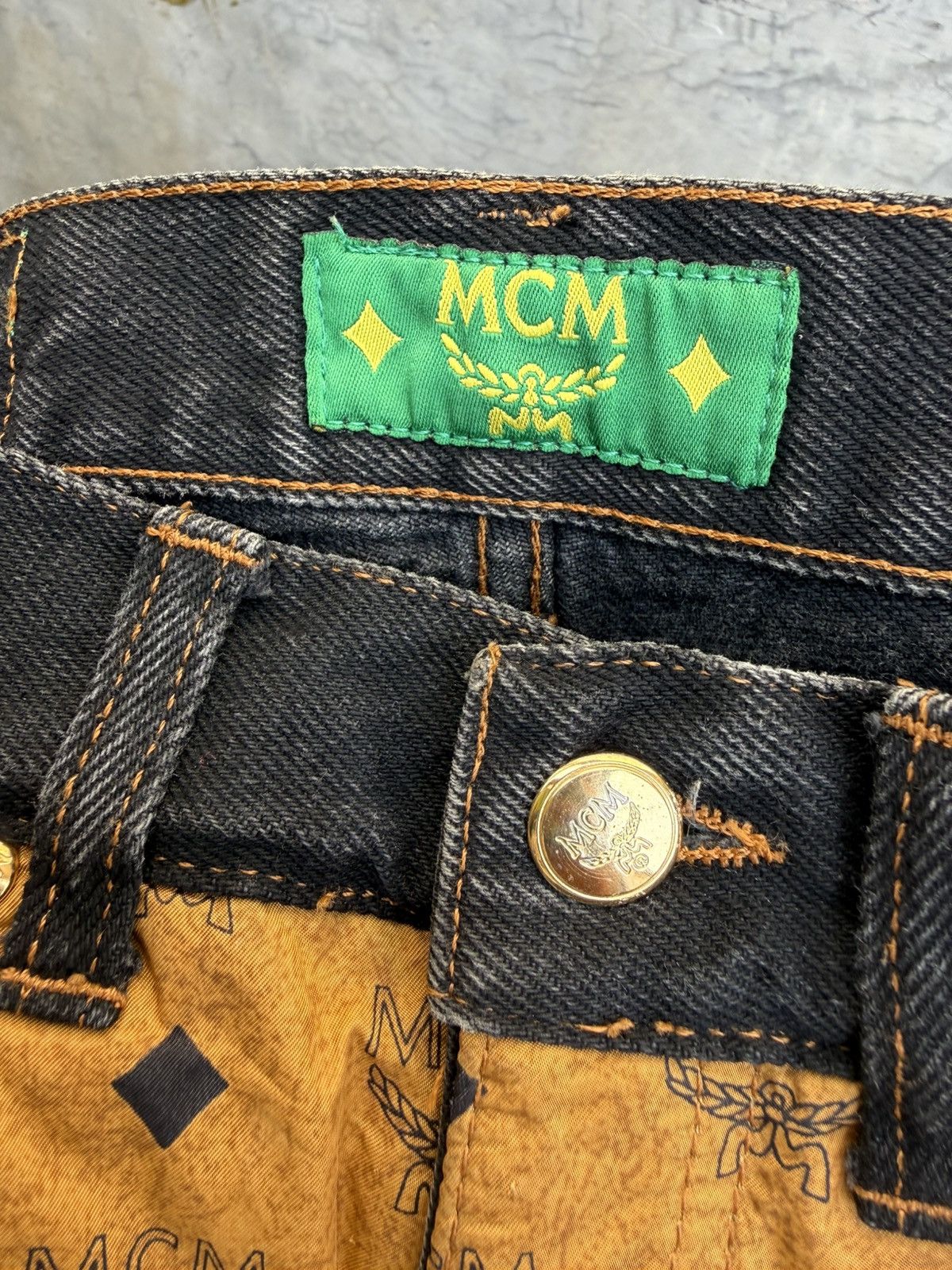 MCM Vintage Mcm denim pant monogram Size 28" / US 6 / IT 42 - 5 Thumbnail