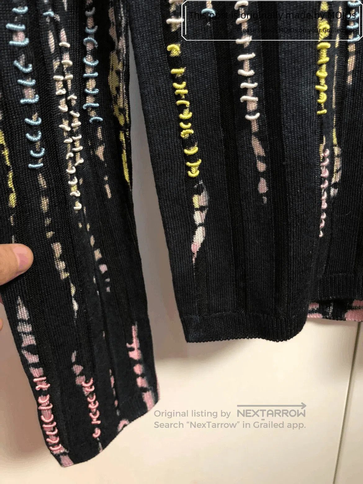 Saint Laurent Paris Saint Laurent Paris Joint Color Patches Stitch Knitwear. Size US XS / EU 42 / 0 - 4 Thumbnail