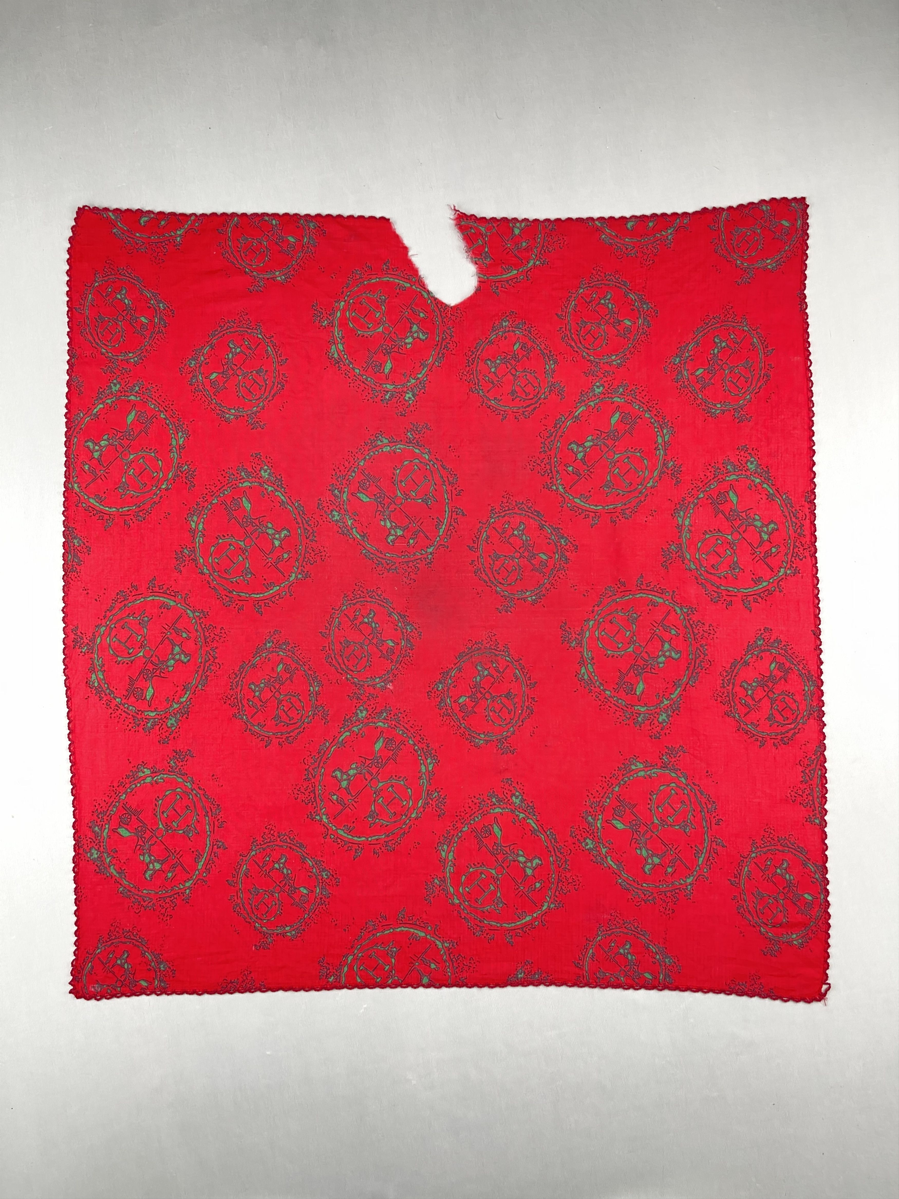 Hermes Vintage Hermes Handkerchief Pocket Square Bandana HM0053 Size ONE SIZE - 1 Thumbnail