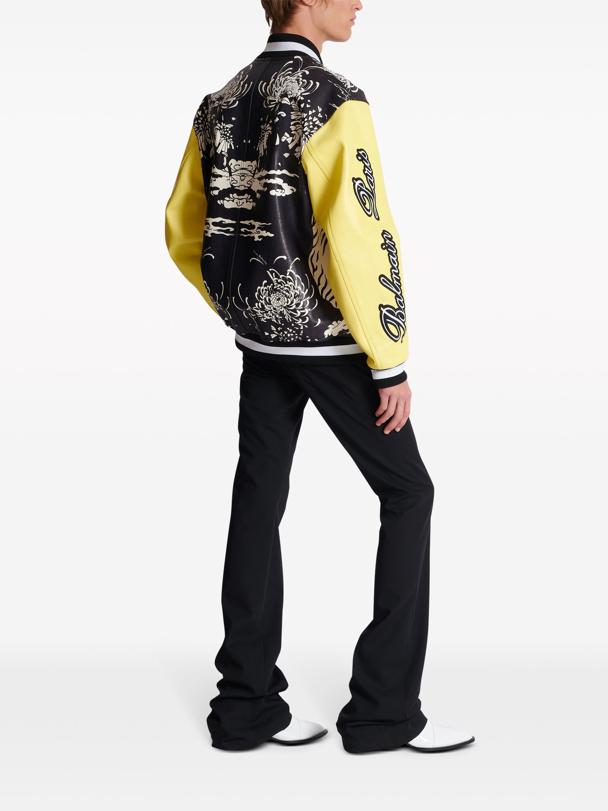 Balmain o1s1wg110125 Leather Jacket in Multicolor Size US M / EU 48-50 / 2 - 5 Thumbnail