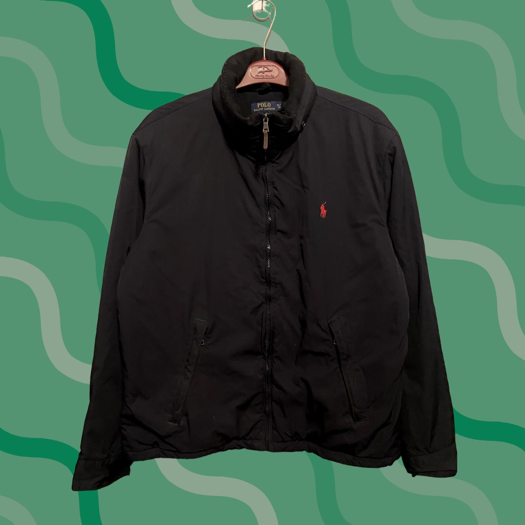 Ralph Lauren Vtg Polo Ralph Lauren Jacket Slim? No, use provided: Vtg Polo Ralph Lauren Jacket Size XL Blue Hidden Hoodie Bomber Jacket Lined Pony Logo Size US XL / EU 56 / 4 - 1 Thumbnail
