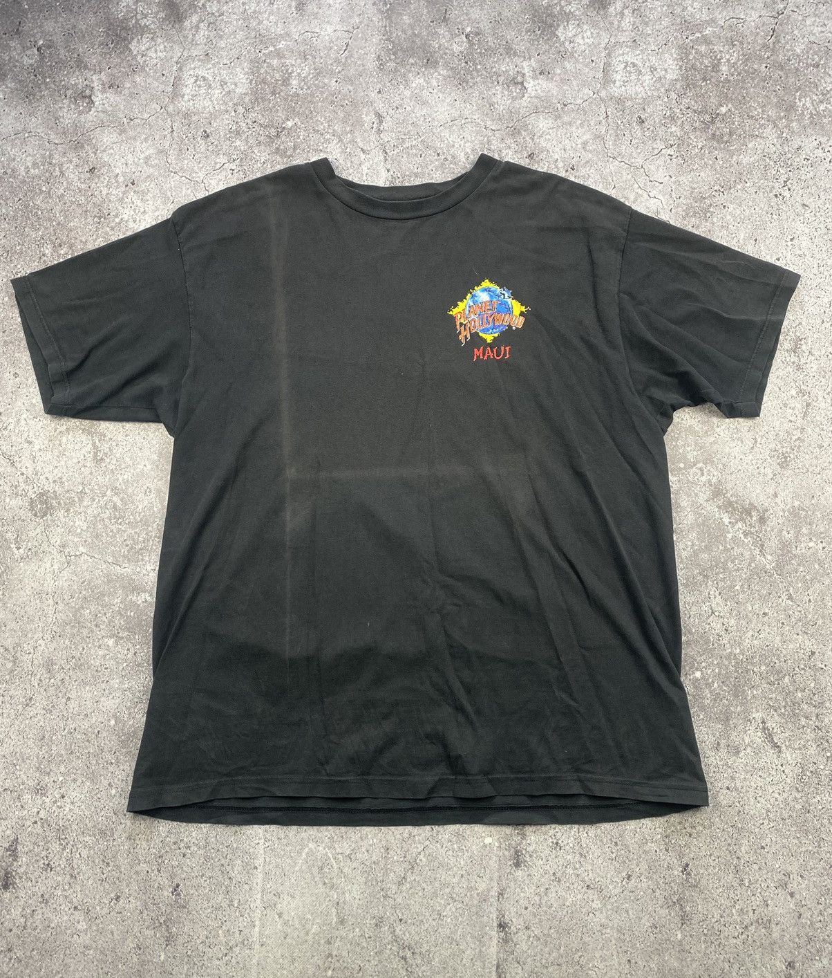 Planet Hollywood × Vintage Vintage 1990’s Planet Hollywood Hawaii Maui Whale Faded Size US XL / EU 56 / 4 - 1 Thumbnail