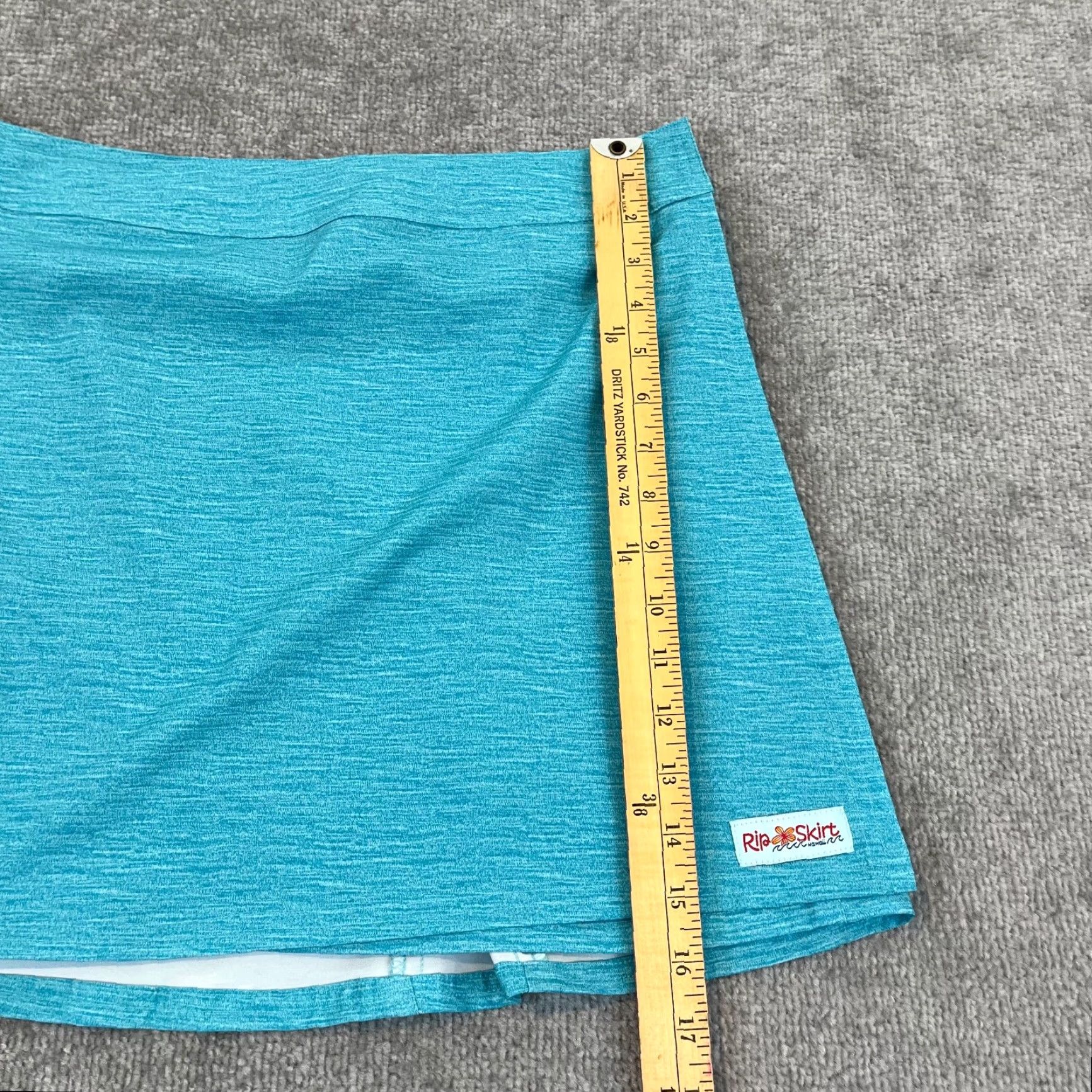 Vintage RipSkirt Womens Medium Blue 16" Beach Cover Up Easy Access Hawaii Adjustable Skirt Midi Beach Dress Wrap Womens Blue RipSkirt 16" Size 32" / US 10 / IT 46 - 3 Thumbnail