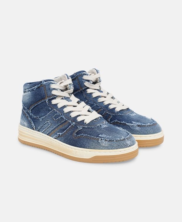 Hogan H630 Basket Jeans Sneakers Size US 6 / IT 36 - 1 Thumbnail