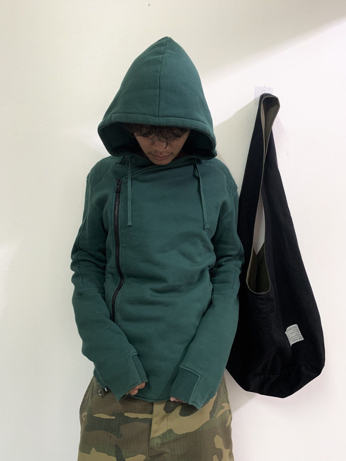 Balmain BALMAIN BIKERS MILITARY ASYMMETRICAL HOODIES Size US M / EU 48-50 / 2 - 2 Thumbnail