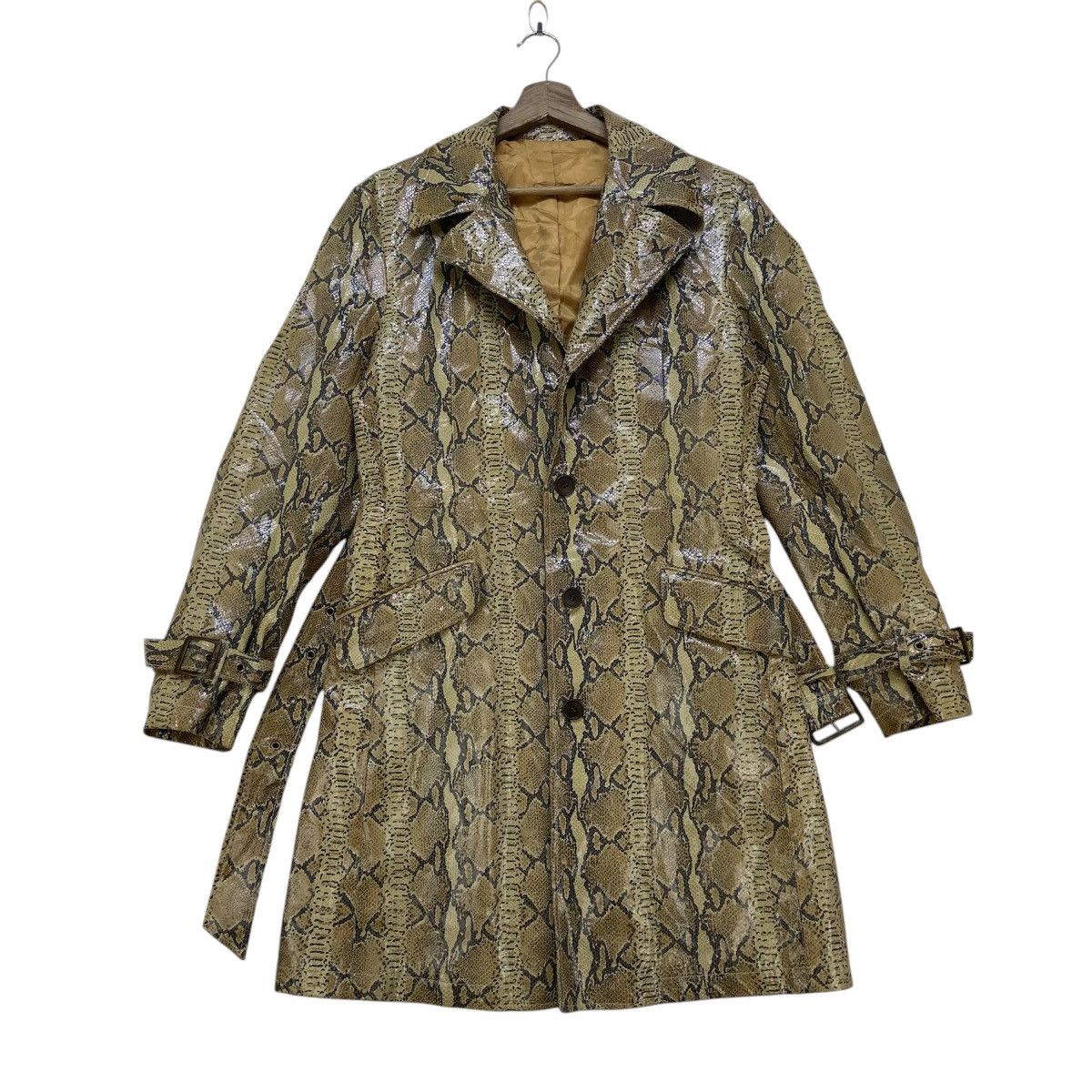 Tornado Mart Tornado Mart Python Long Coat Pig Skin Size US XS / EU 42 / 0 - 1 Thumbnail
