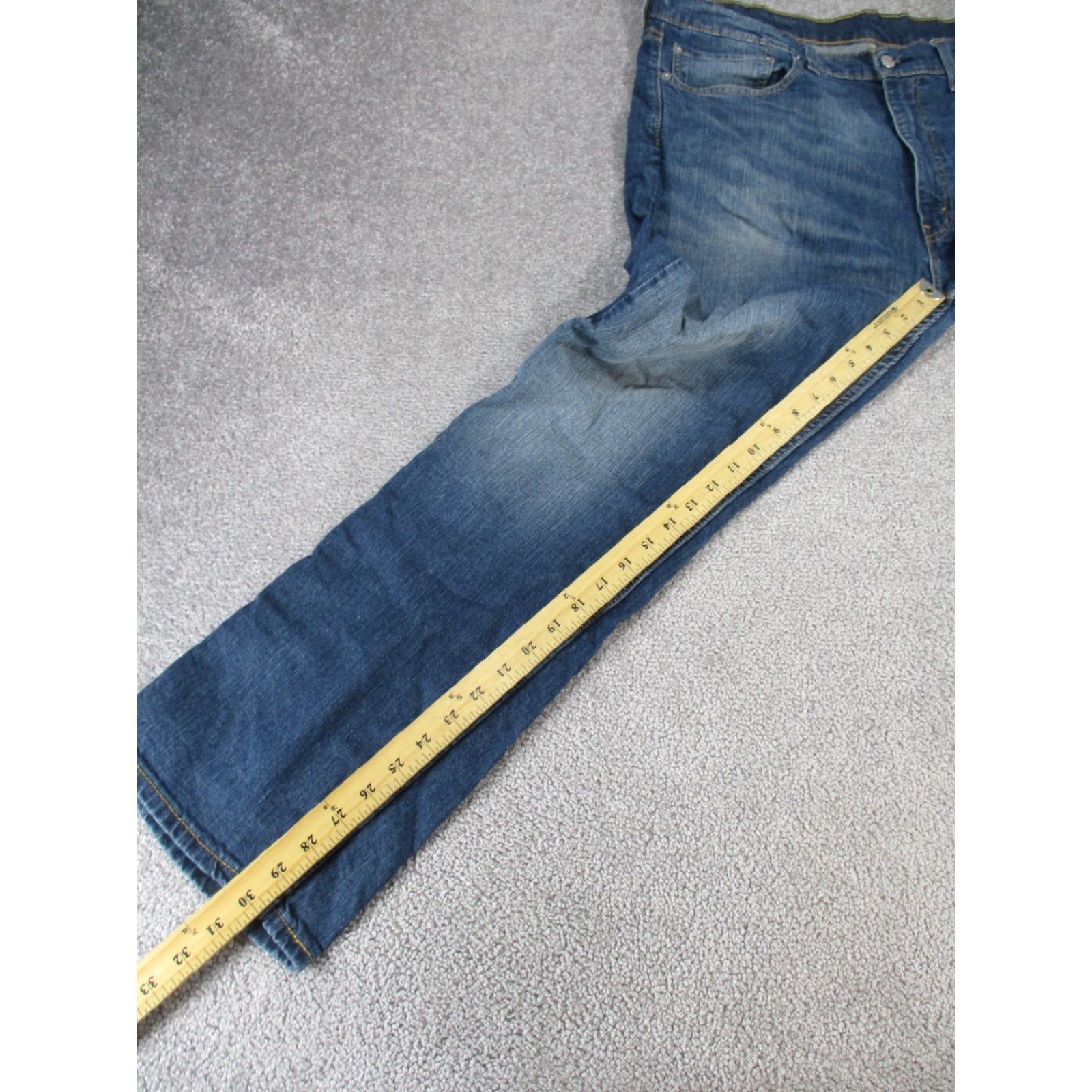 Levi's Levis Levi's 505 Jeans Mens Regular Fit Straight Dark Wash Denim Blue 38x30 38 30 Inseam Regular Size 38 Denim Jeans 505 Brand Levi's 505 Size US 38 / EU 54 - 4 Thumbnail