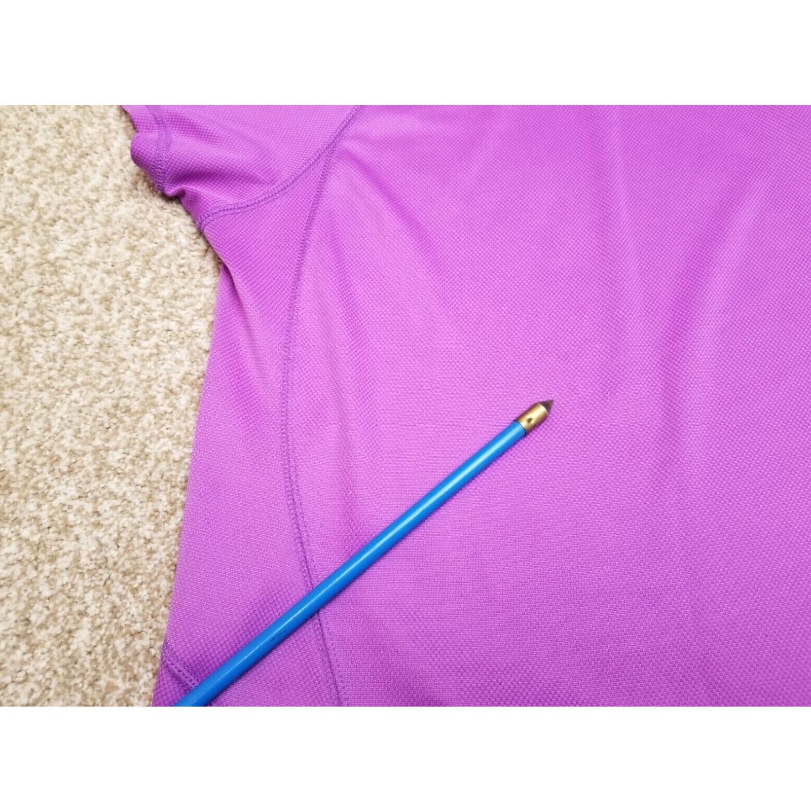 Champion Champion Double Dry Shirt Women Medium Purple Vneck Pullover Performance Stretch Size M / US 6-8 / IT 42-44 - 5 Thumbnail