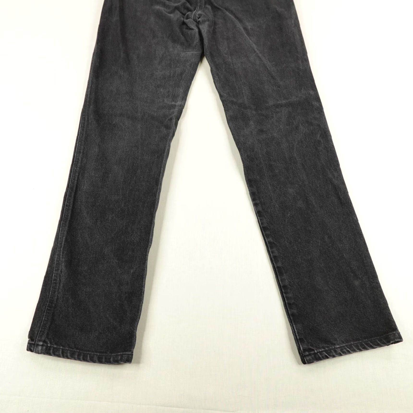 Vintage Rocky Mountain Jeans Black Denim High Rise Straight Leg Womens 32 Regular Size 24" / US 00 / IT 34 - 6 Thumbnail