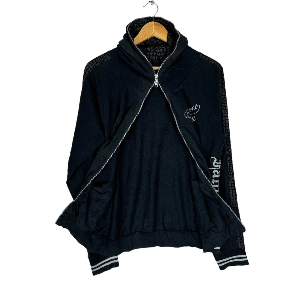 If Six Was Nine ☀️CRAPS SKULL HOODIE ZIPPER SWEATER Size US L / EU 52-54 / 3 - 9 Thumbnail