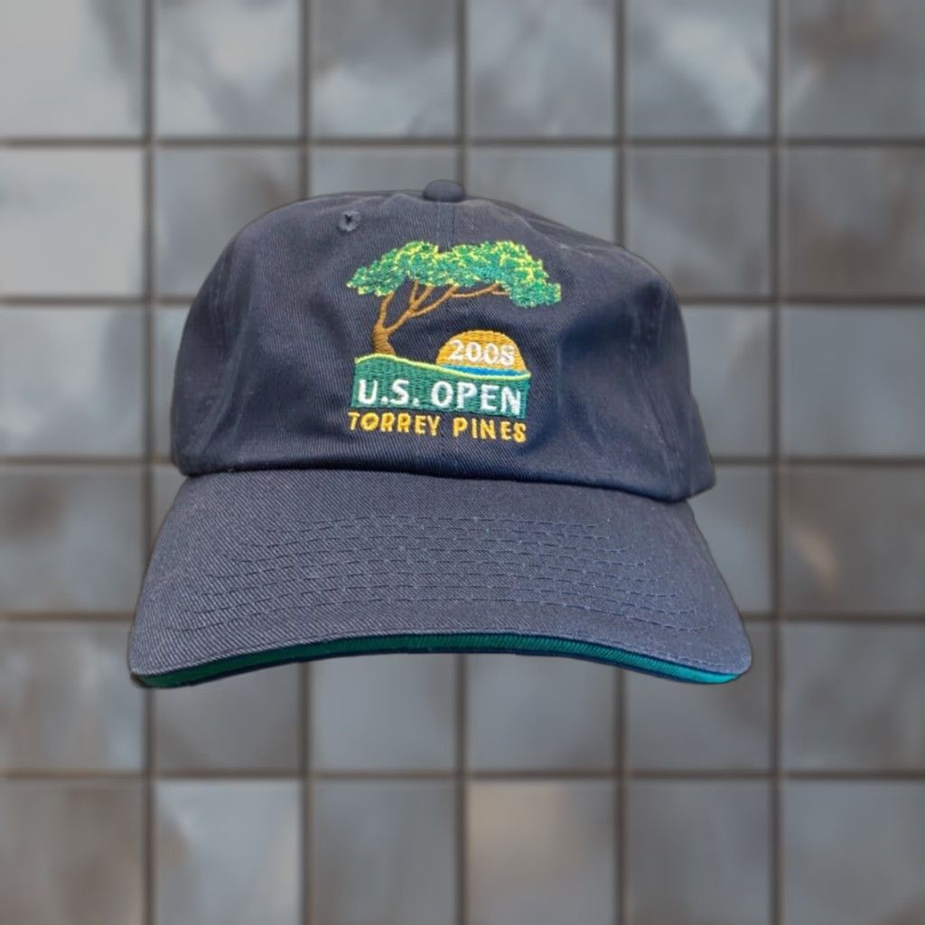 Vintage VINTAGE USGA US Open 2008 Torrey Pines Golf Hat Men's Blue Adjustable Twill Strapback Sports Size ONE SIZE - 1 Thumbnail