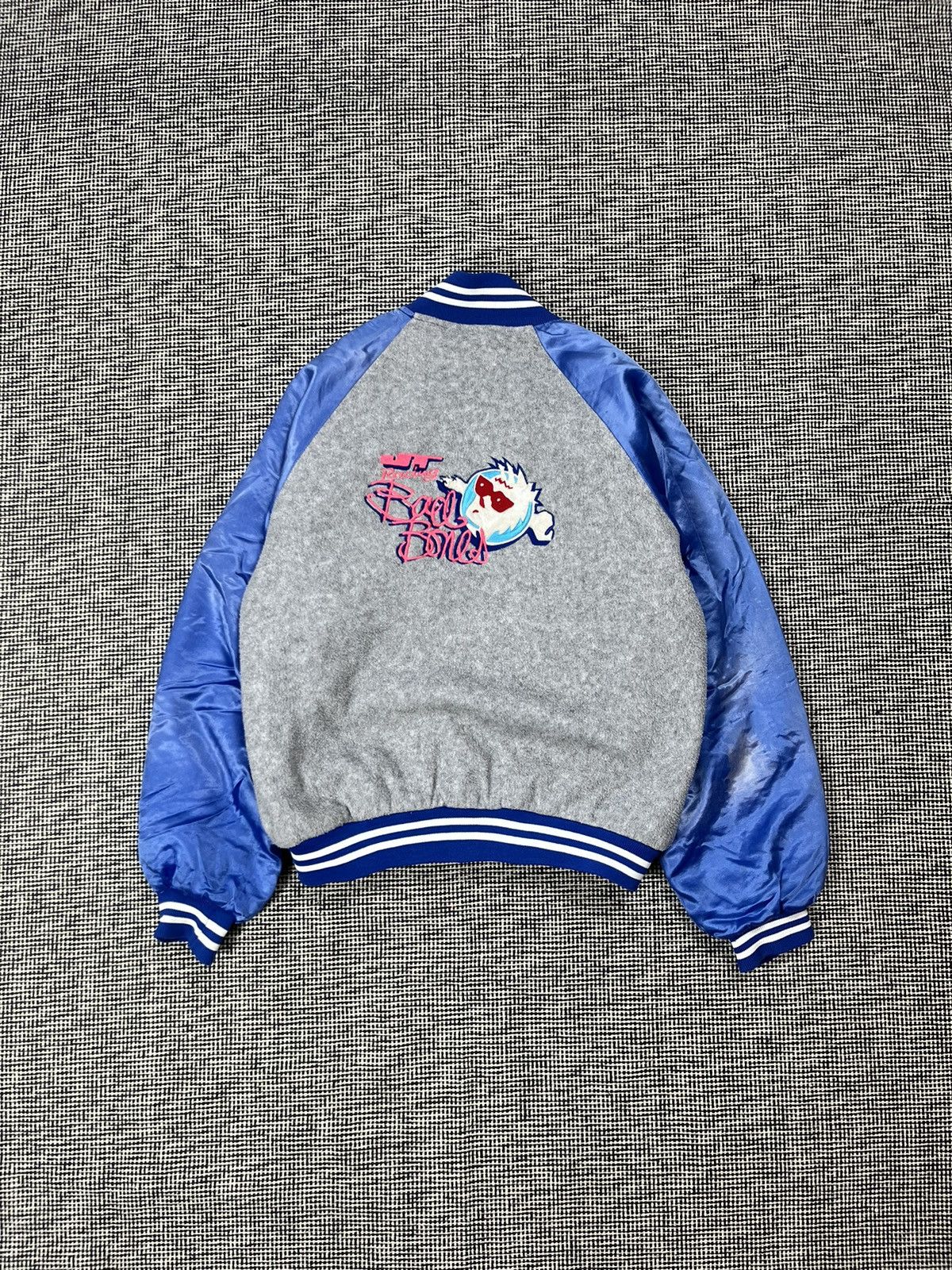 Vintage ➕ 90s vintage JT racing Bad Bones made in usa varsity jacket Size US L / EU 52-54 / 3 - 1 Thumbnail