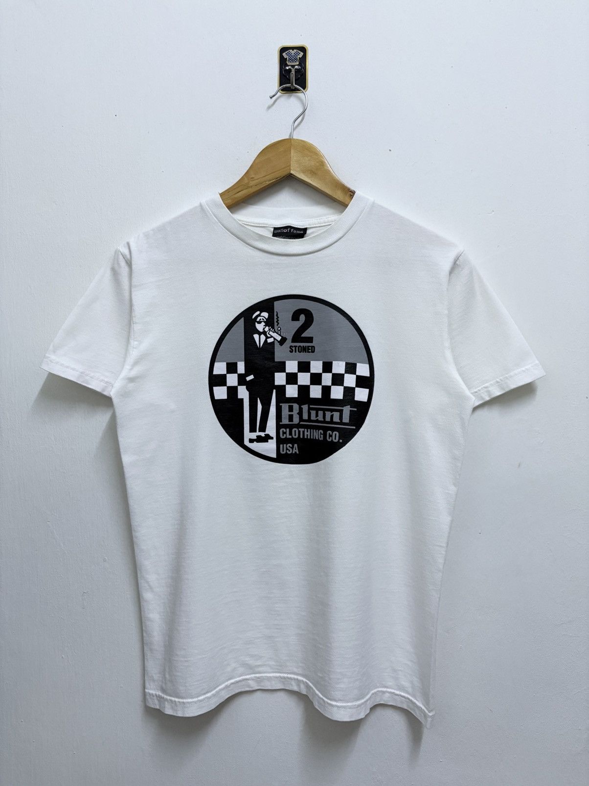 Vintage 2000's Bootleg Blunt - Stoned / Lambretta Ska Jazz T-Shirt Size US S / EU 44-46 / 1 - 1 Thumbnail