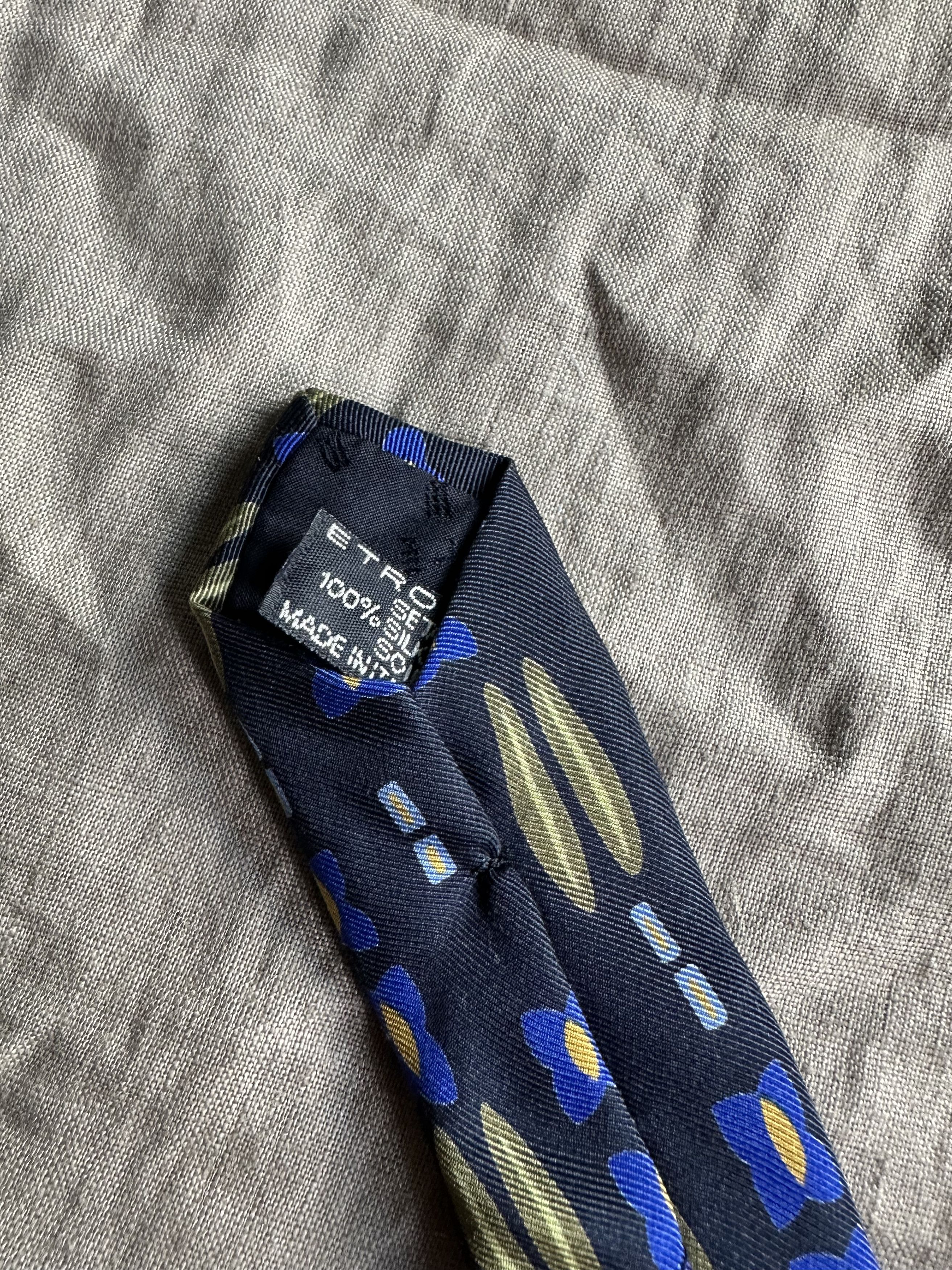 Etro Etro Floral Print Silk Tie 7666AC Size ONE SIZE - 5 Thumbnail