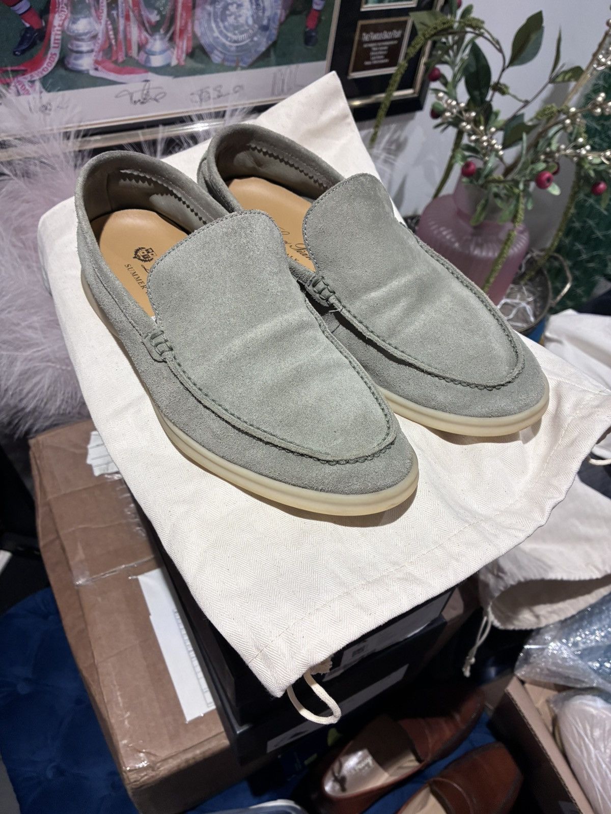 Loro Piana Loro piana grey summer walk uk 7 eu 41 Size US 8 / EU 41 - 1 Thumbnail