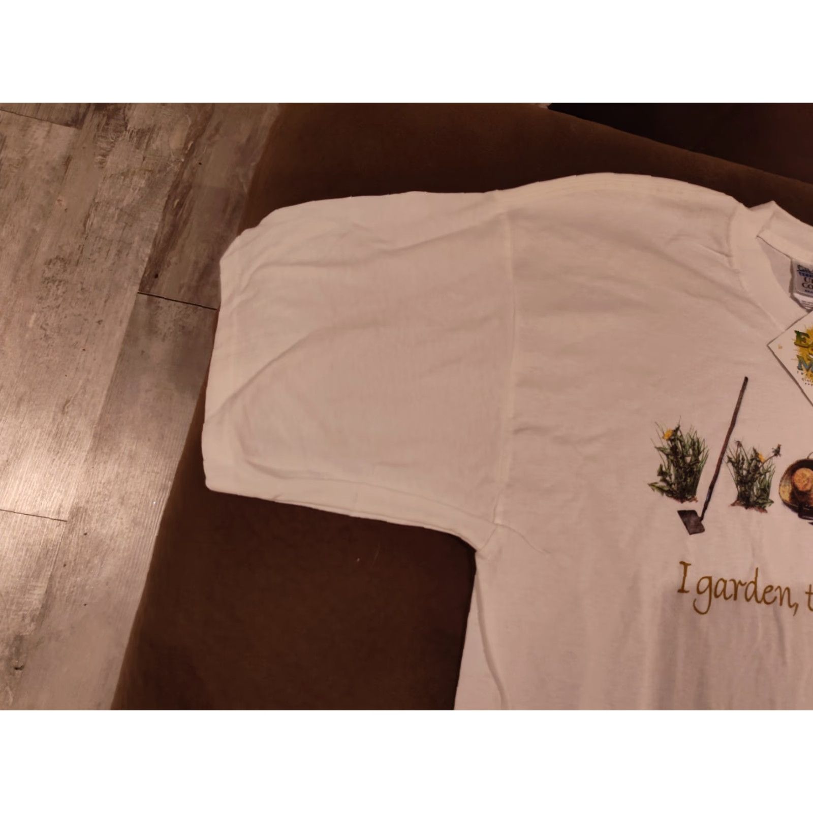Vintage Earth Sun Moon Trading T-Shirt Men XL White Garden Gardening NWT Size US XL / EU 56 / 4 - 5 Thumbnail