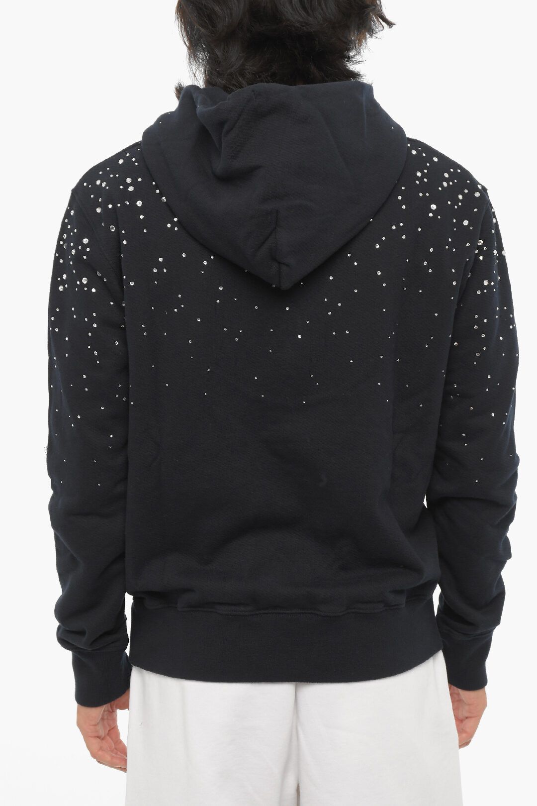 Off-White og1mm0824 Brushed Cotton Hoodie in Black Size US XXS / EU 40 - 2 Thumbnail