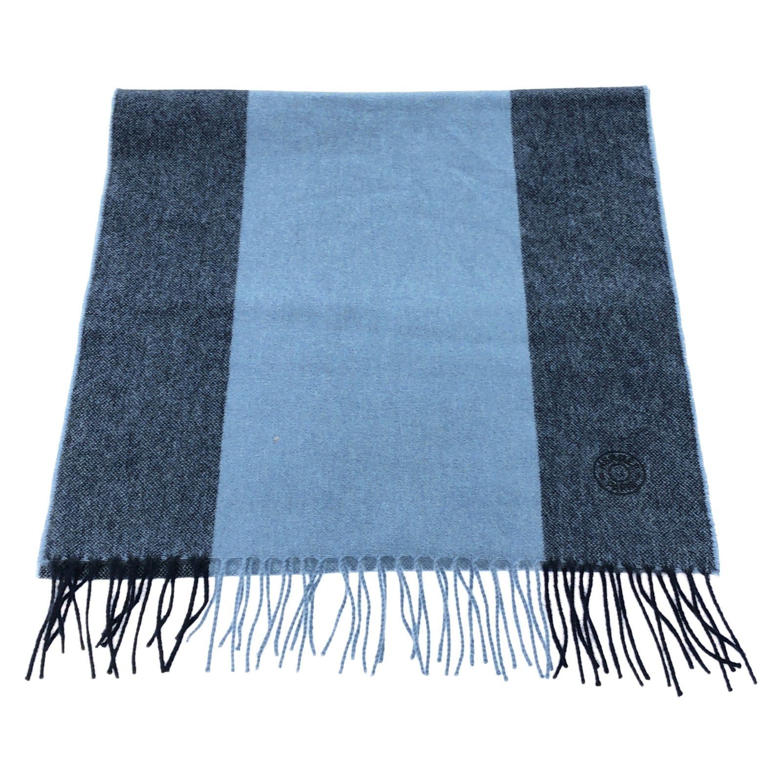 Hermes Hermes Scarf Cashmere Blue Size ONE SIZE - 1 Thumbnail