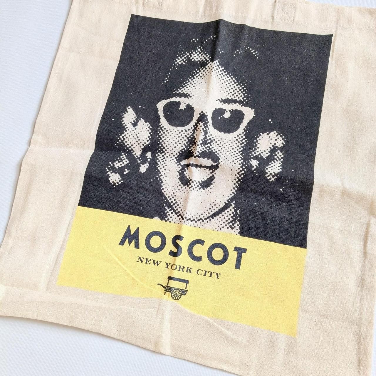 Moscot Moscot Glasses Beige Off White Canvas Tote Bag Size ONE SIZE - 2 Thumbnail