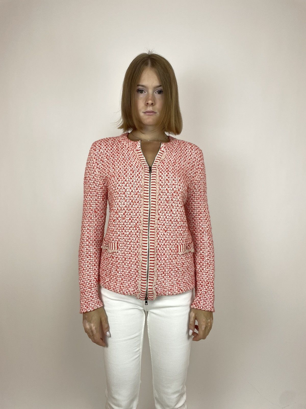 Designer MARC CAIN Knit Blazer full zip Womens size 6 Size M / US 6-8 / IT 42-44 - 6 Thumbnail