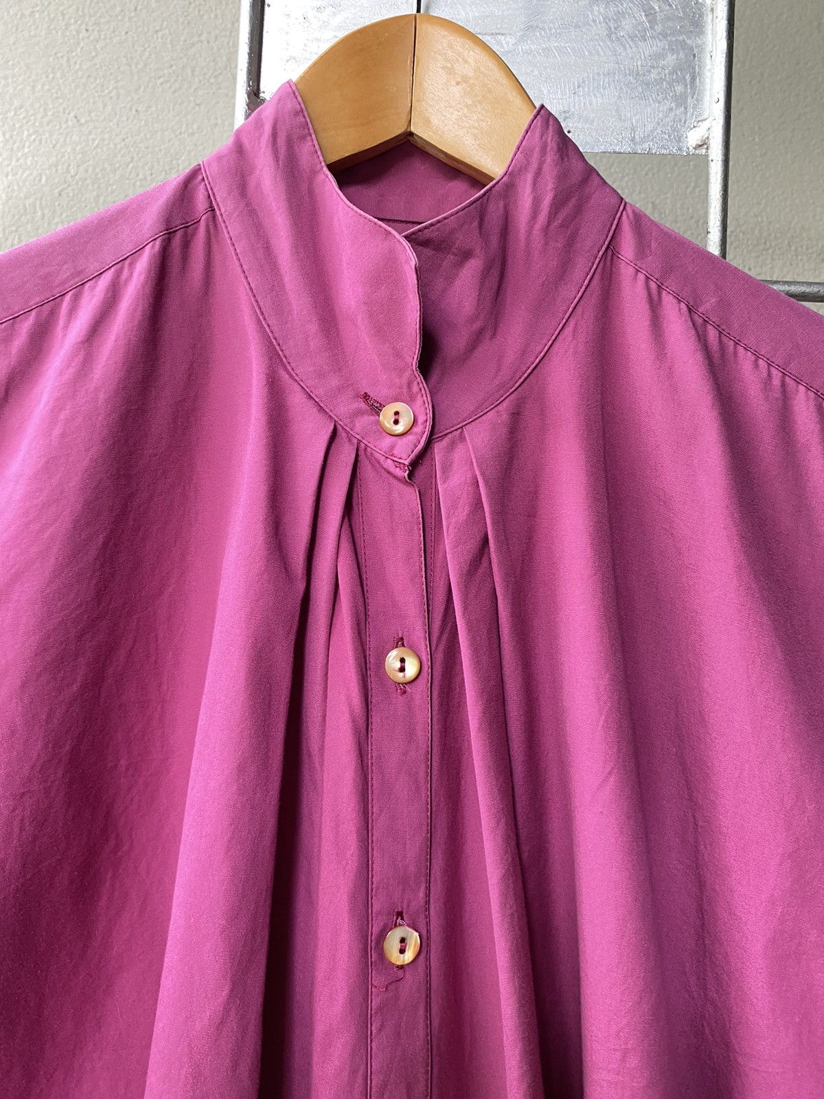Kenzo KENZO Magenta High-Neck Shirt Size M / US 6-8 / IT 42-44 - 14 Thumbnail