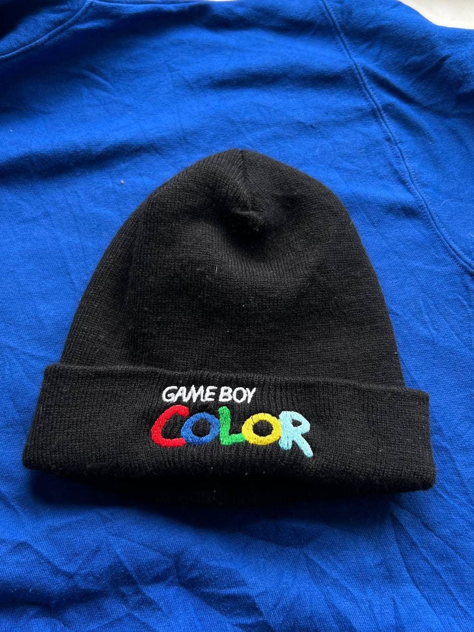 Nintendo Vintage Nintendo Game Boy Colour Multicolour 90s Beanie Hat Size ONE SIZE - 1 Thumbnail