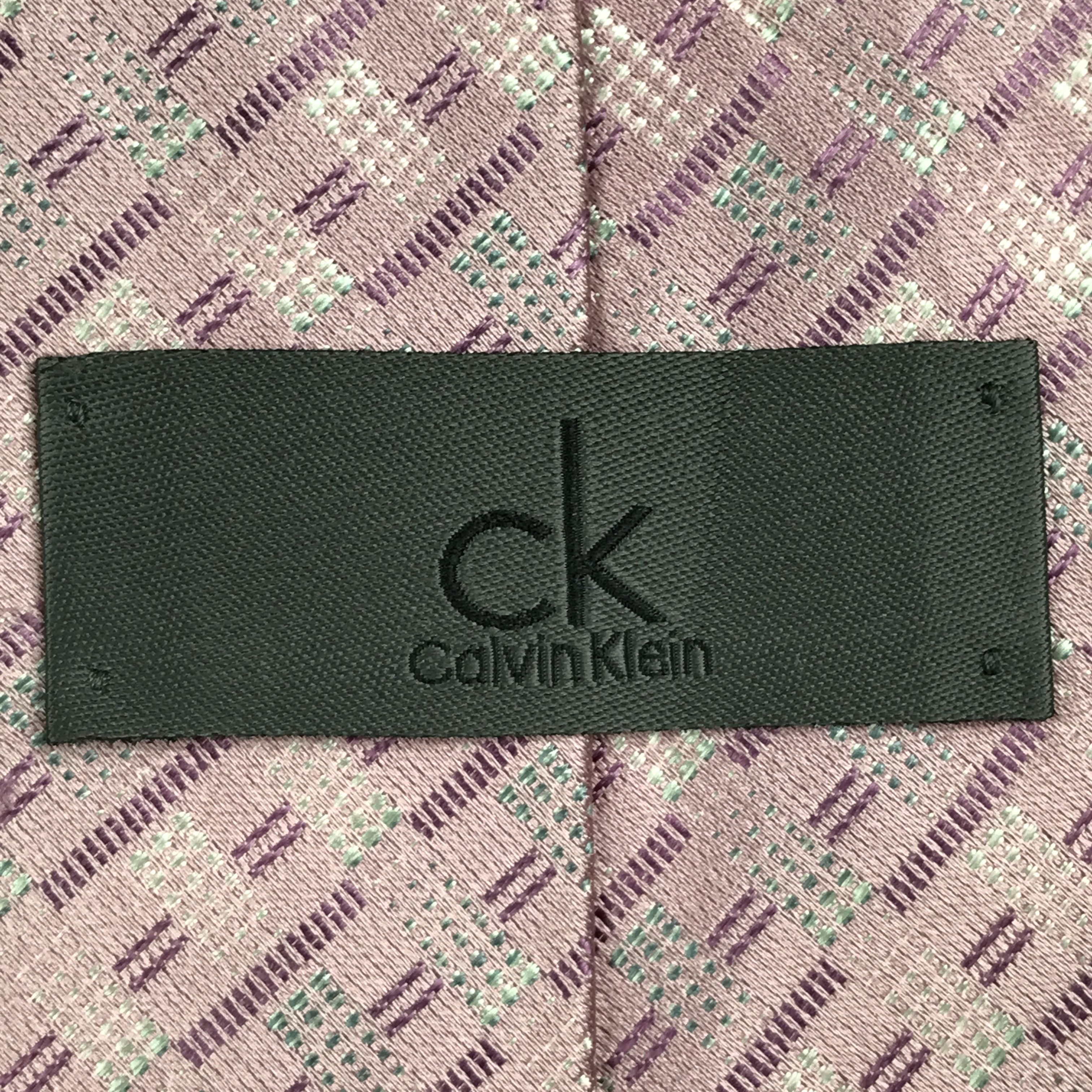 Calvin Klein × Designer × Vintage Vintage Calvin Klein Silk Necktie Size ONE SIZE - 7 Thumbnail